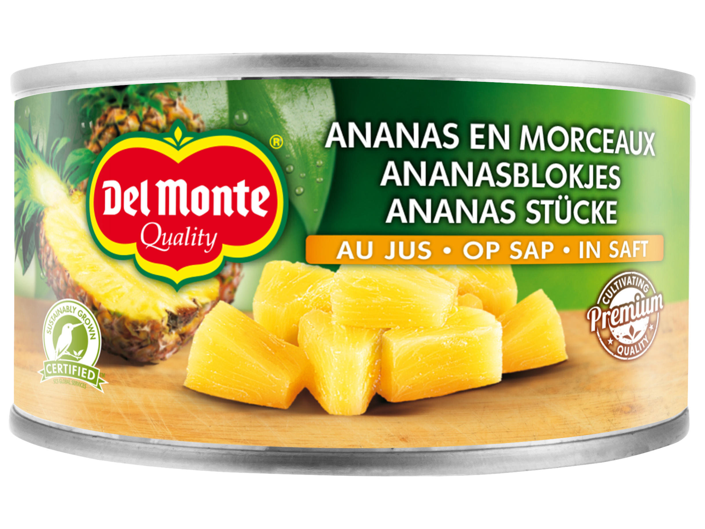 Ananasblokjes op sap