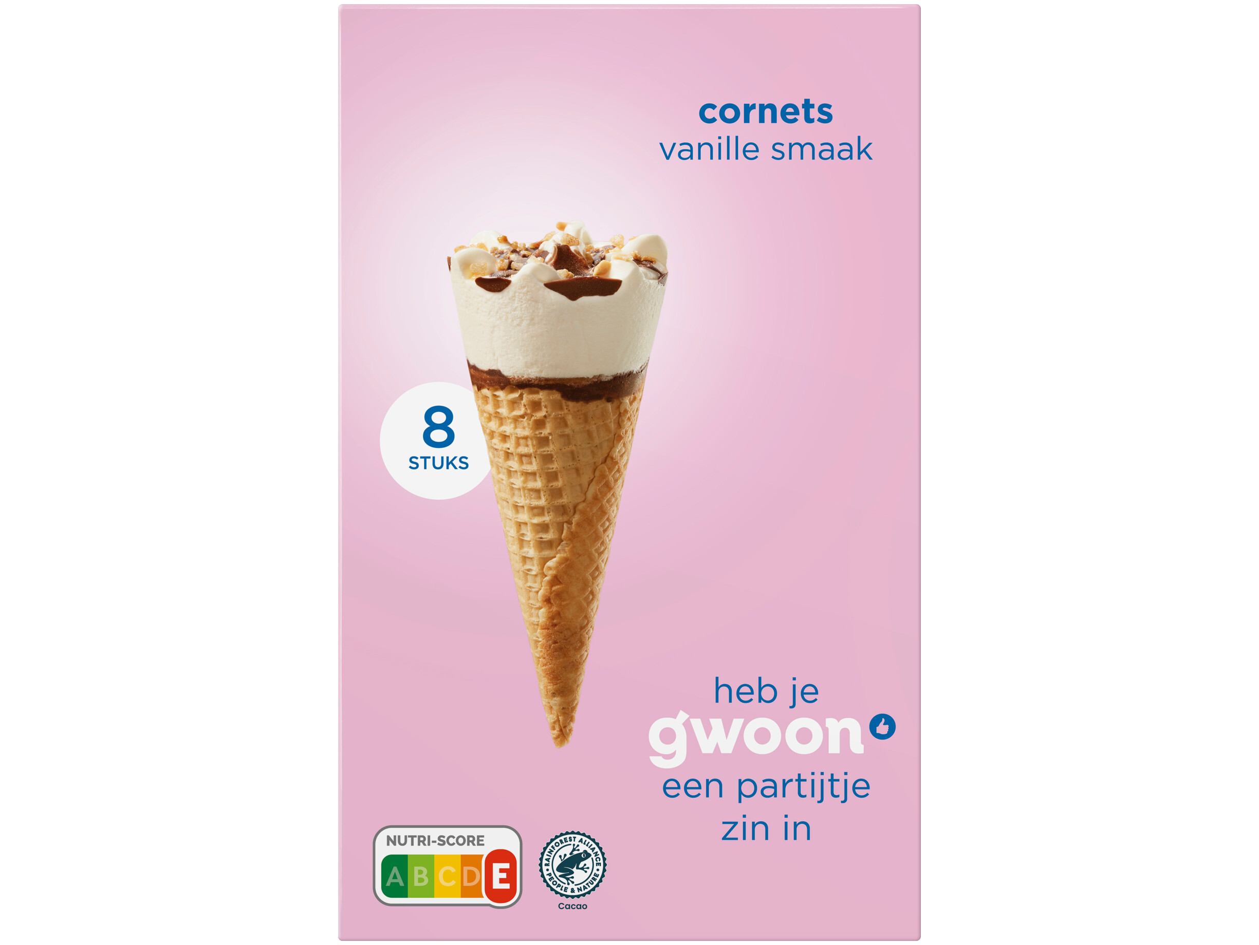 Cornets vanille ijs