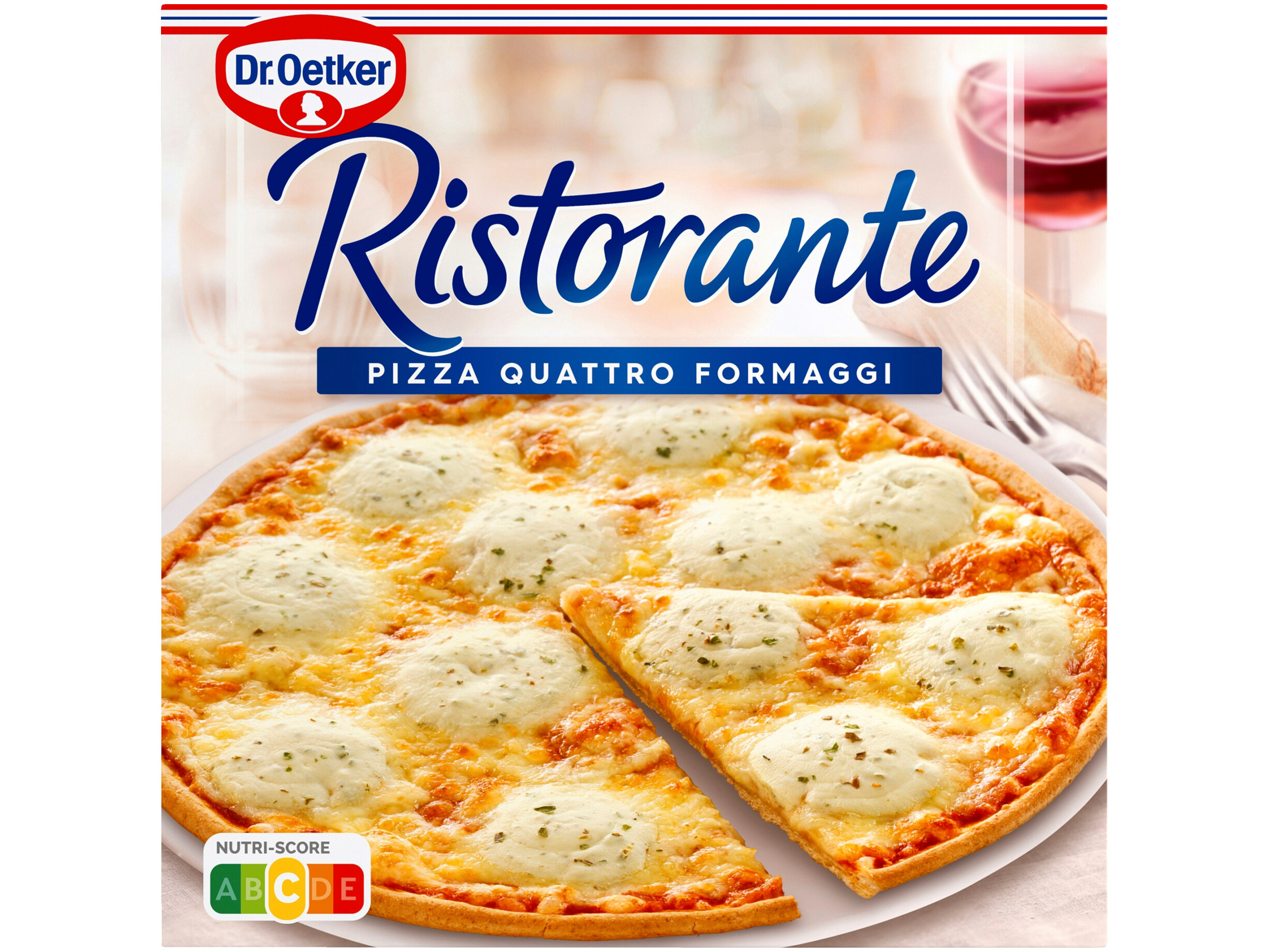 Ristorante pizza quattro formaggi