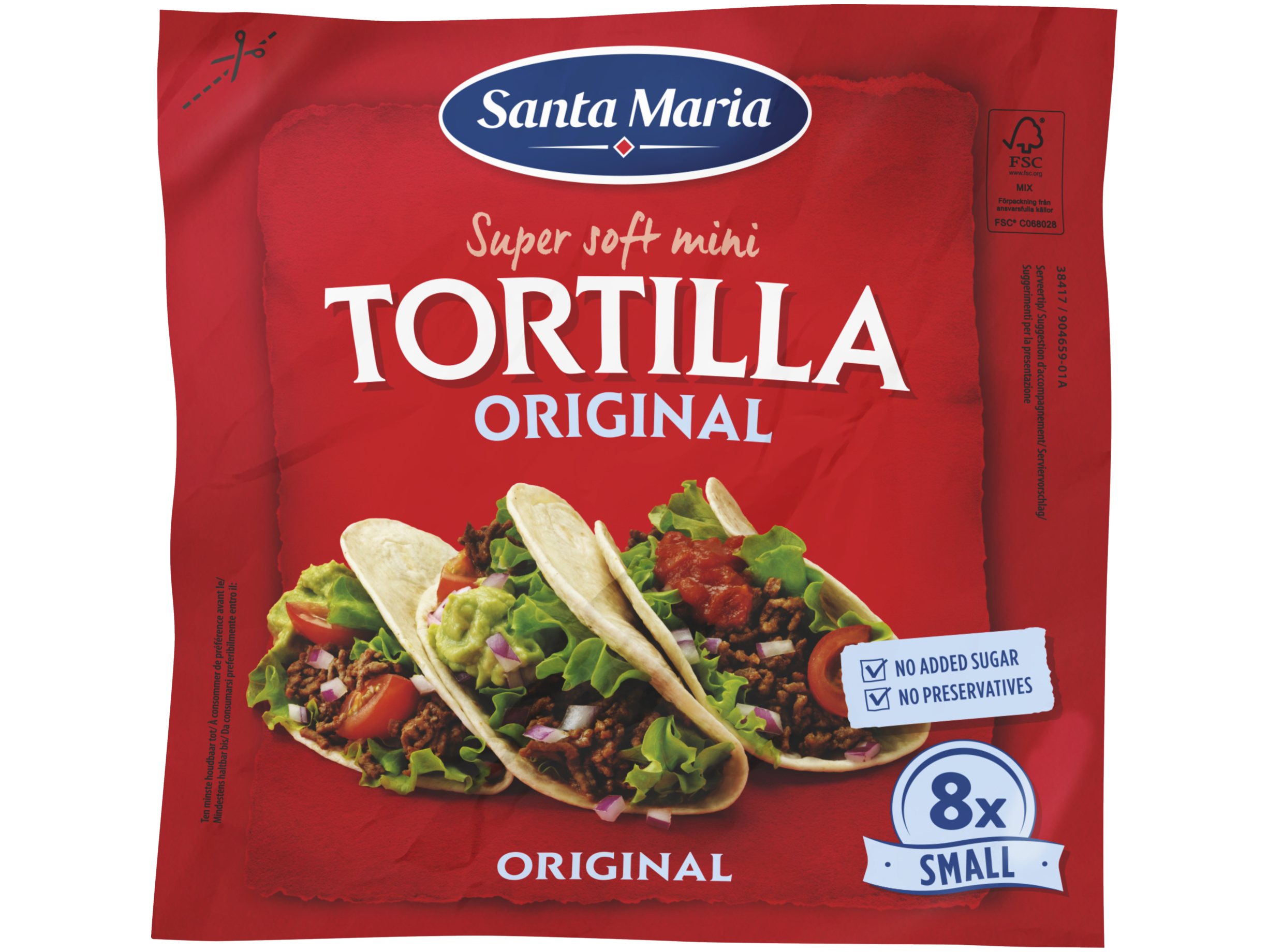 Mini tortilla wraps 8 stuks 200g