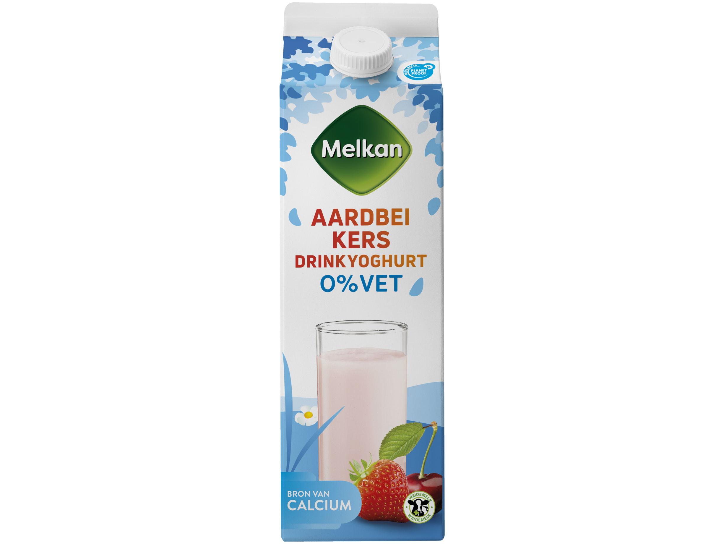 Drinkyoghurt aardbei kers 0% vet