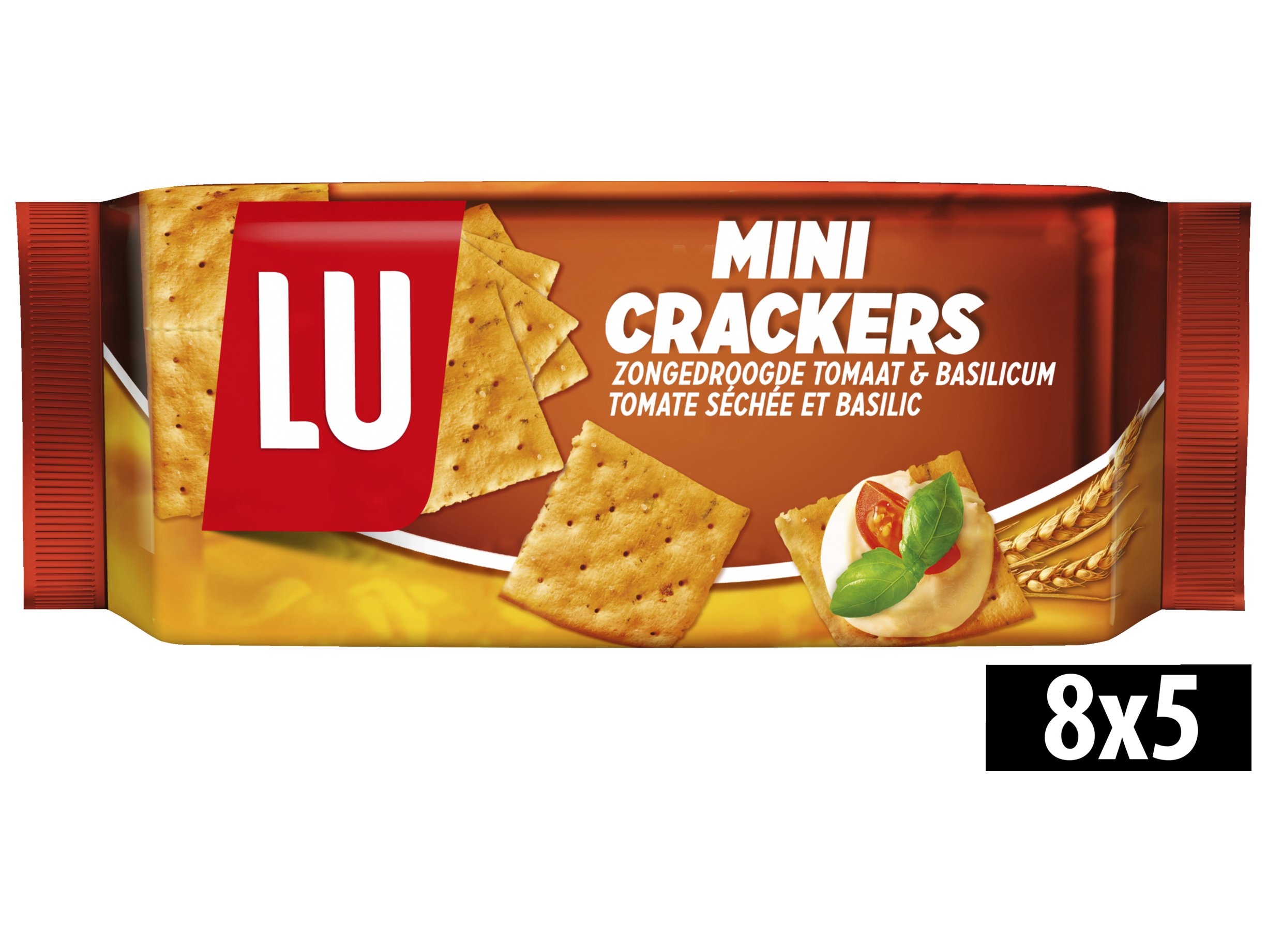 Mini crackers tomaat & basilicum