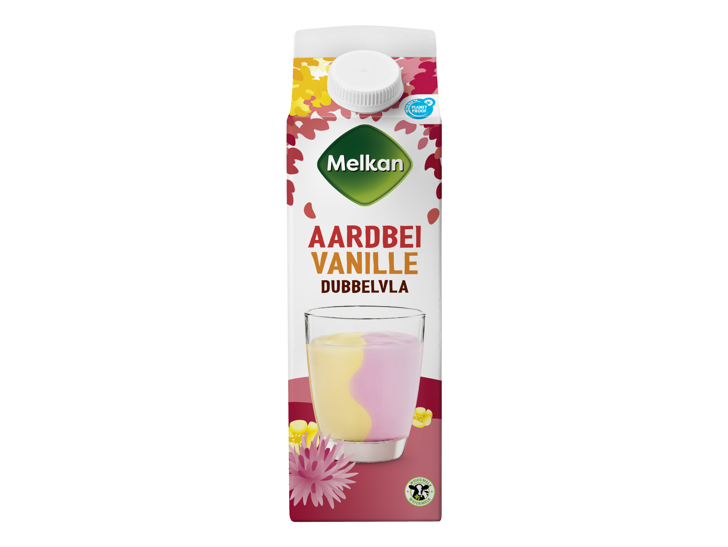 Dubbelvla vanille aardbei