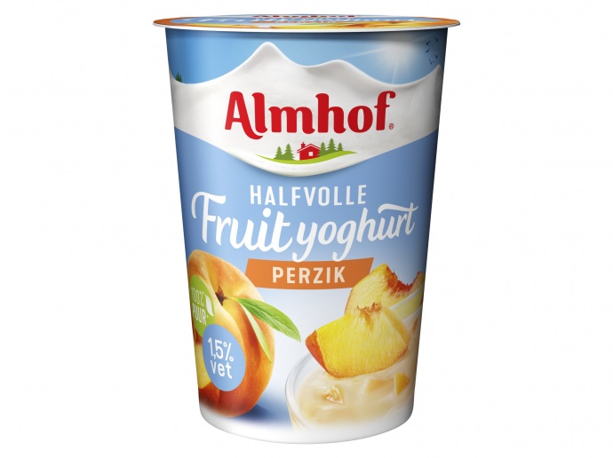 Halfvolle yoghurt perzik