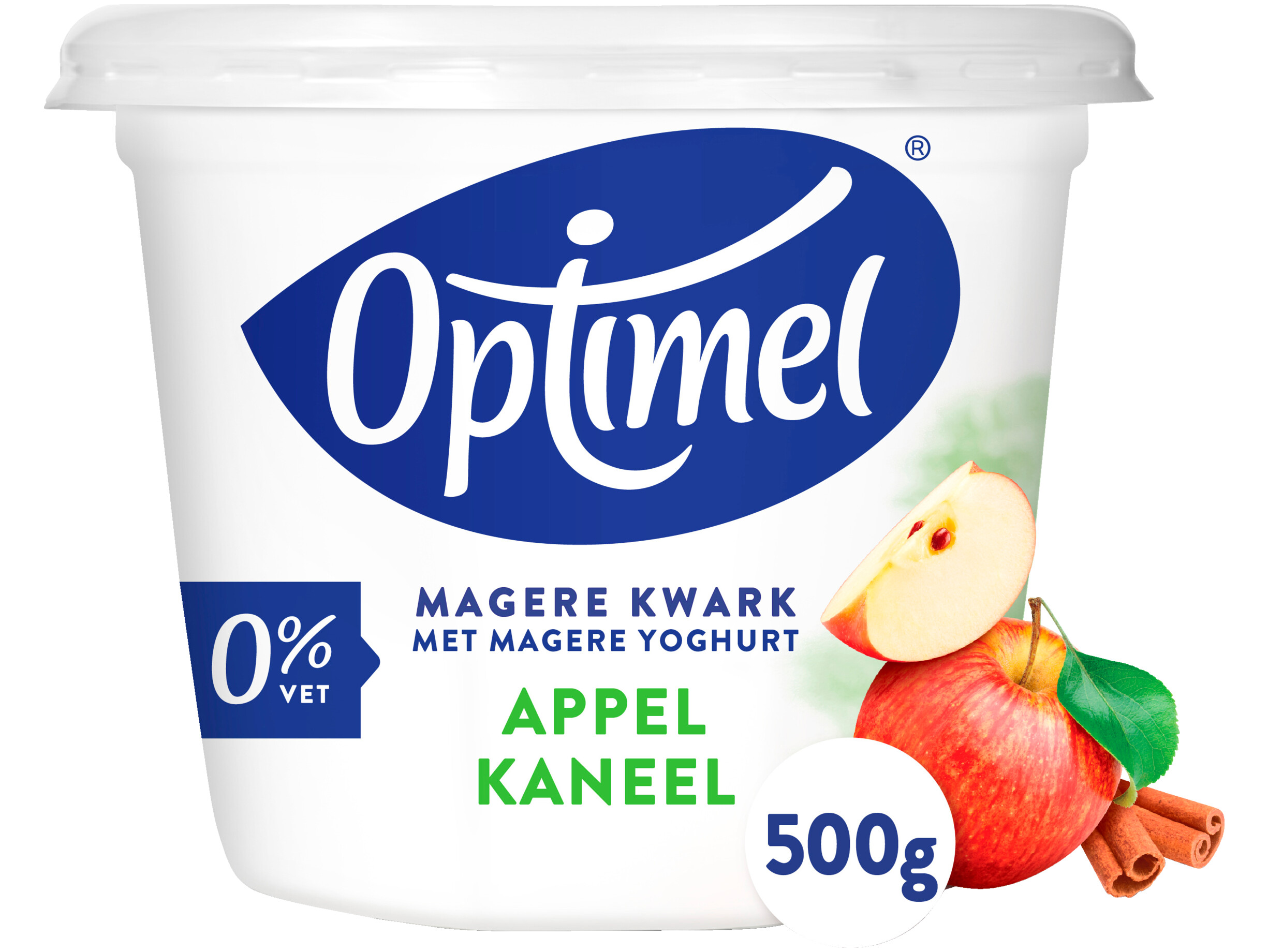 Magere kwark appel kaneel