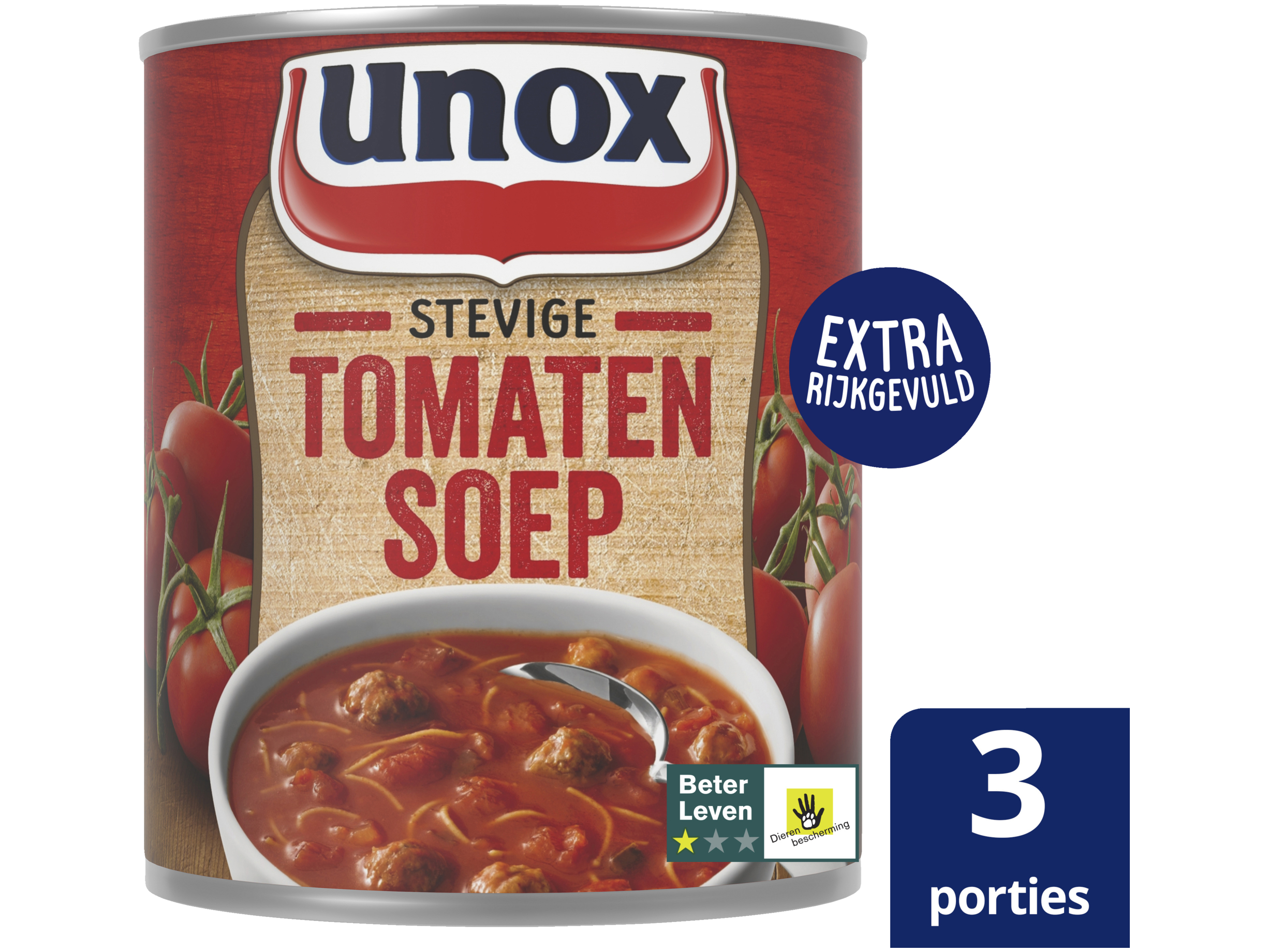 Soep in blik stevige tomatensoep