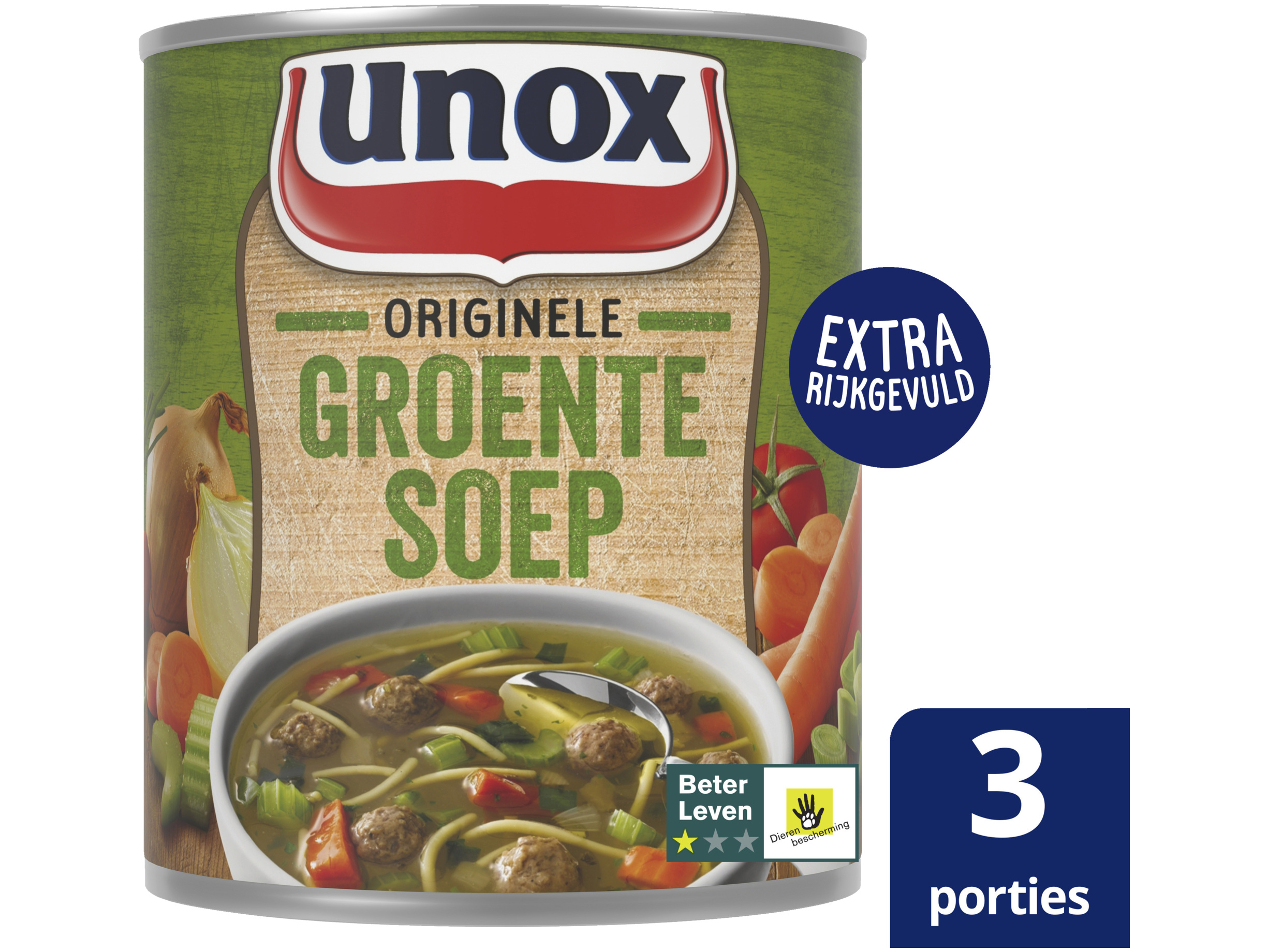 Soep in blik originele groentesoep