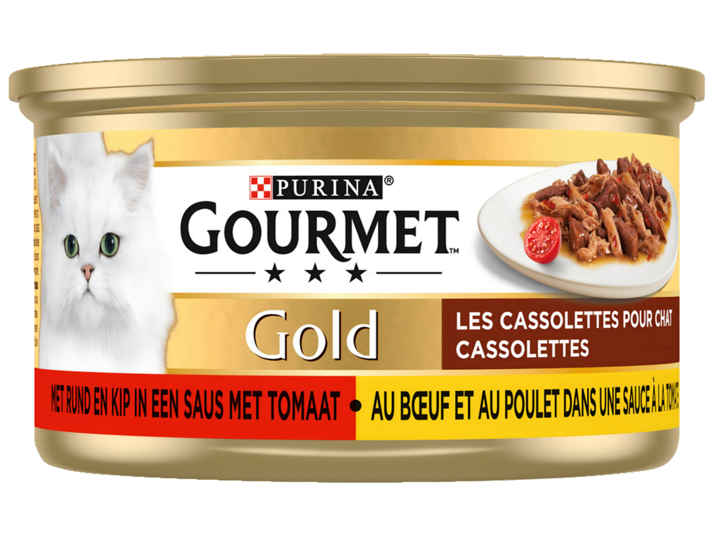 Gold Cassolettes kattenvoer rund/kip