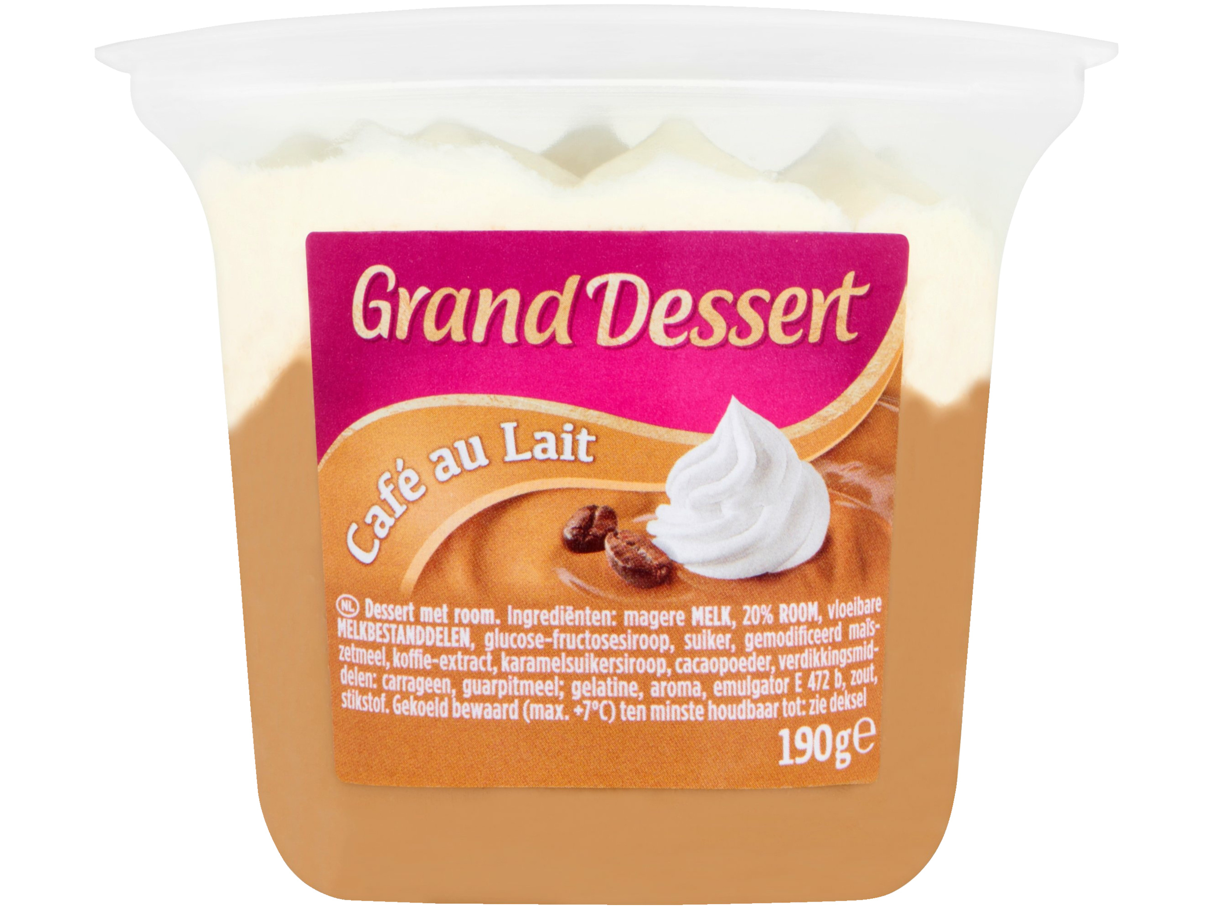 Grand dessert café au lait