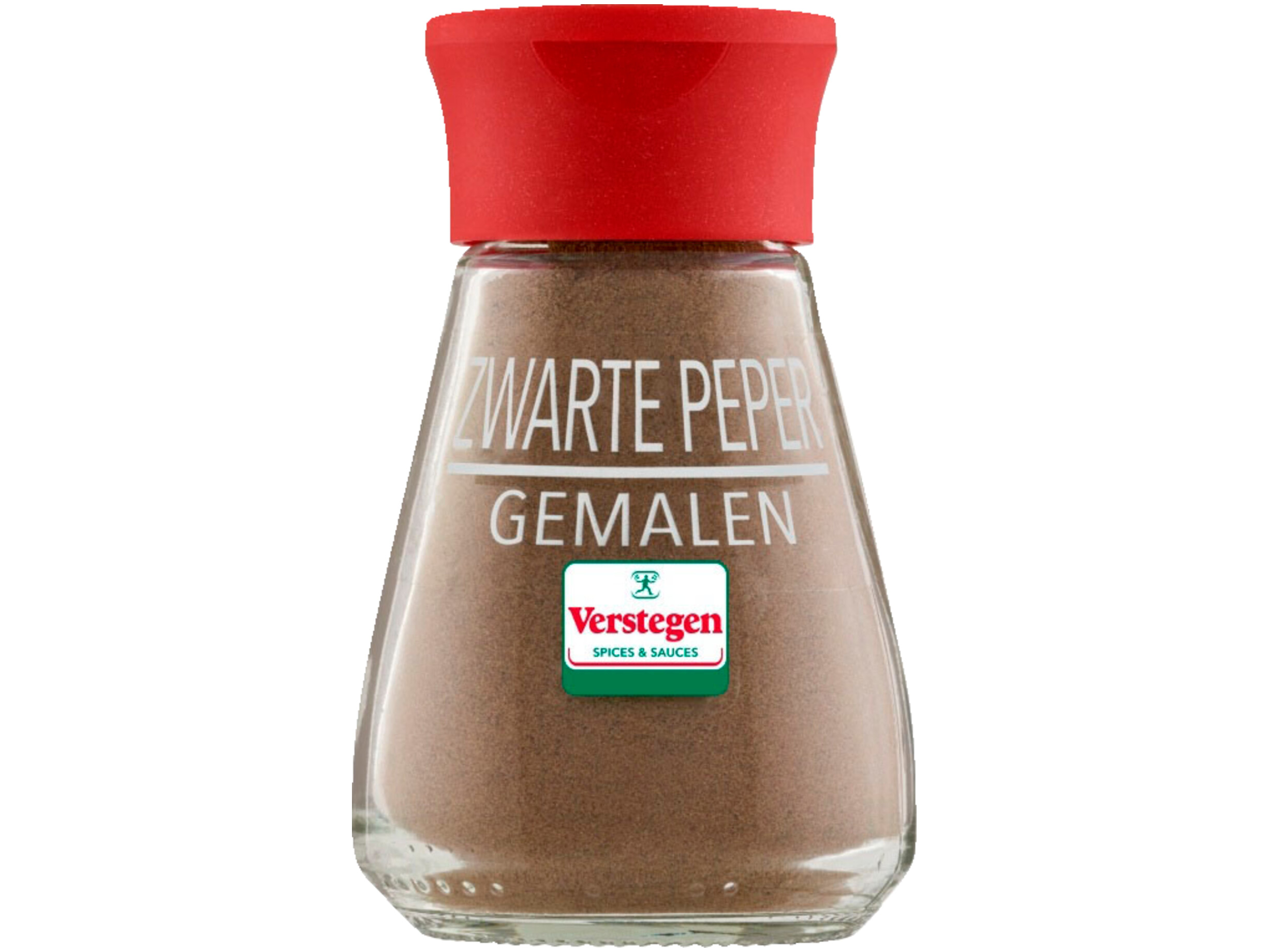 Zwarte peper gemalen