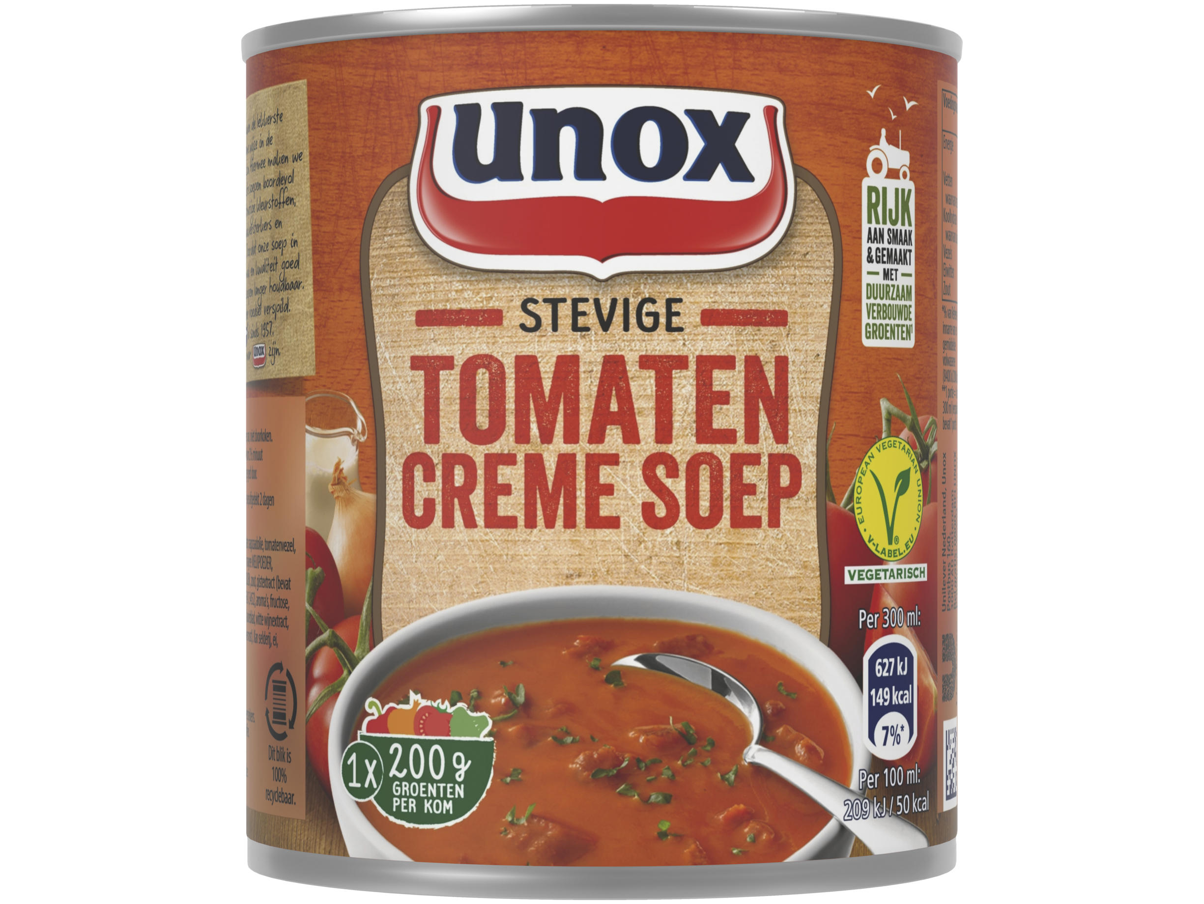Soep in blik stevige tomaten crèmesoep