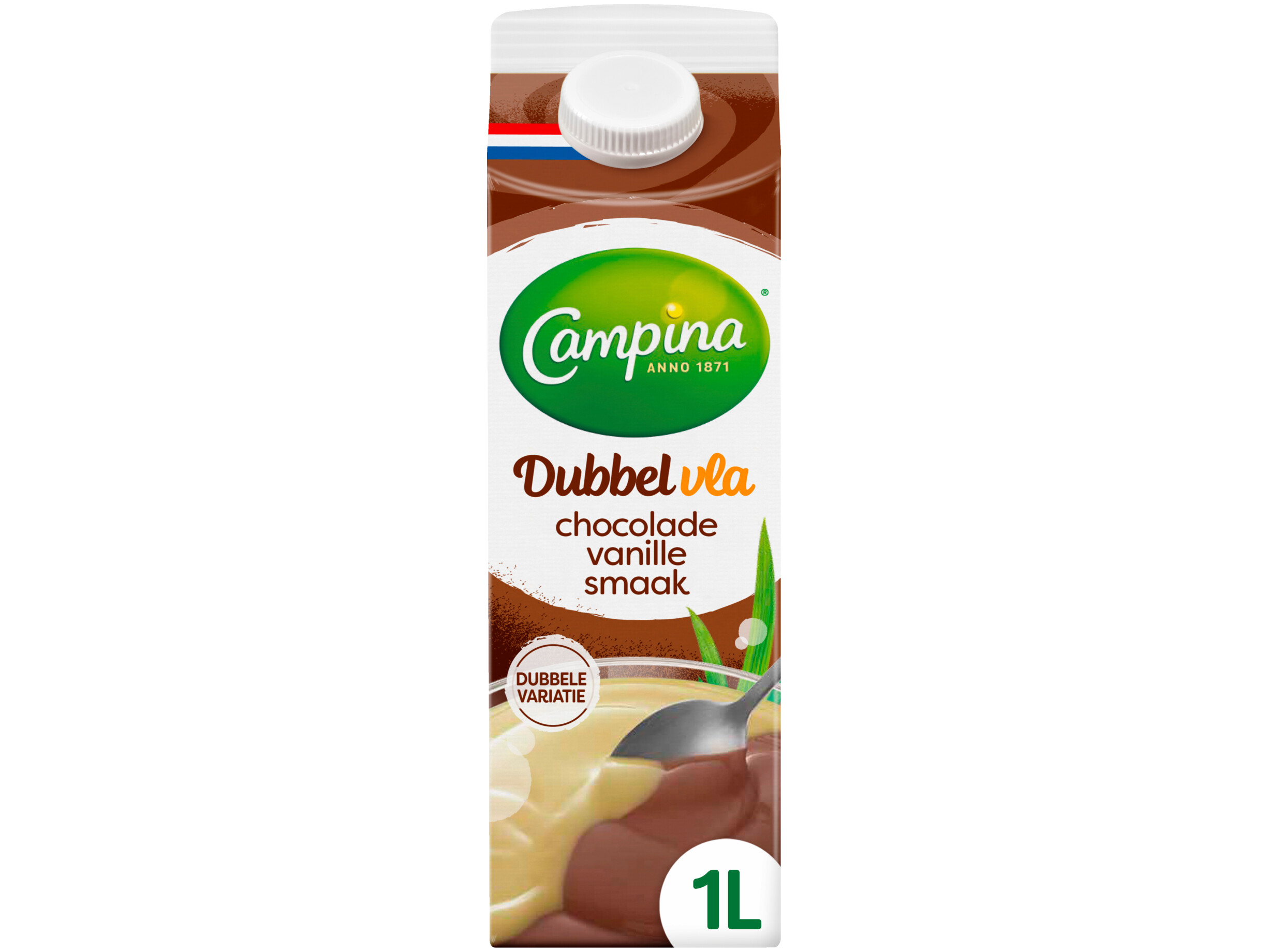Dubbelvla chocolade-vanille