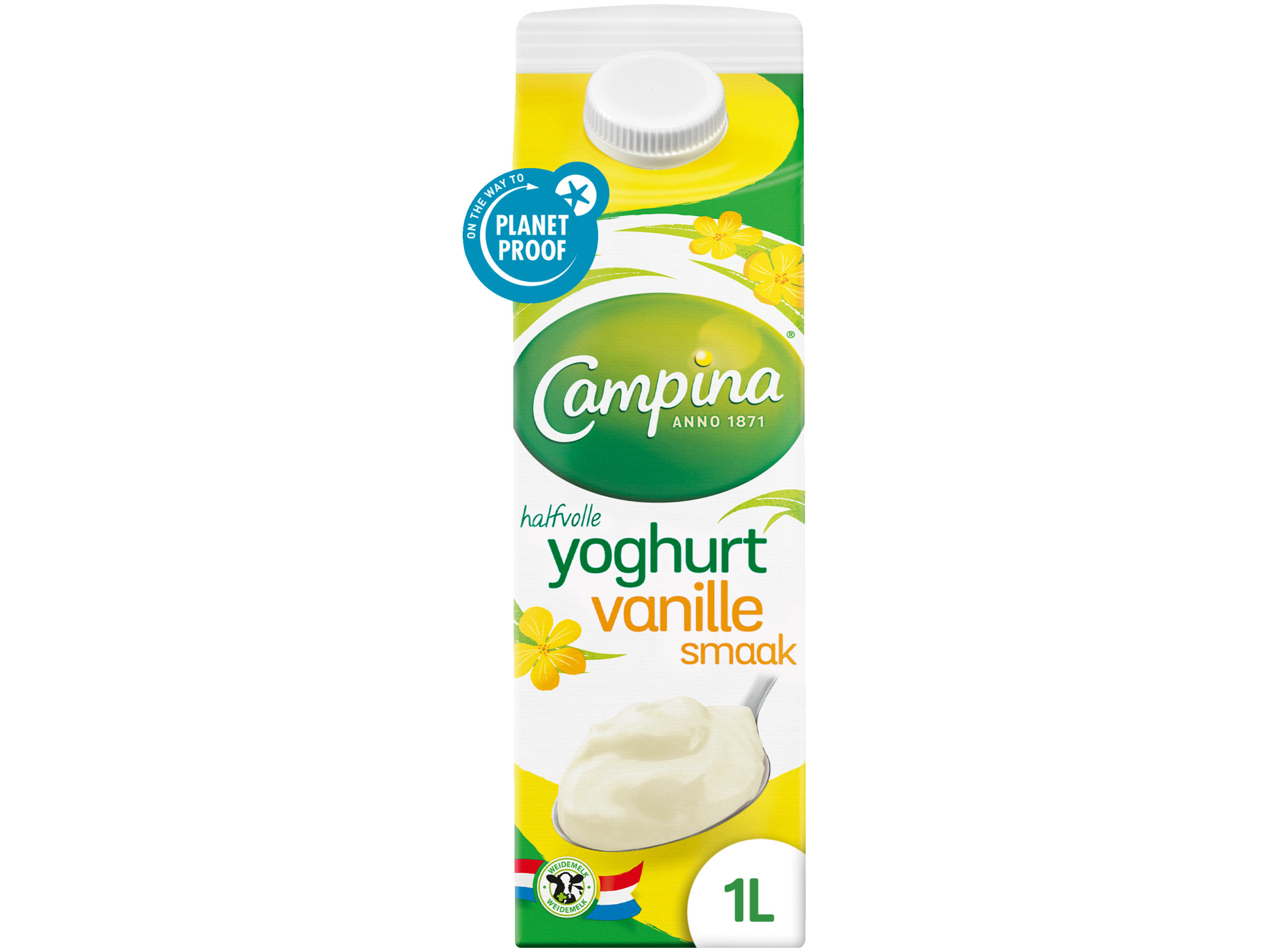 Halfvolle vanille yoghurt