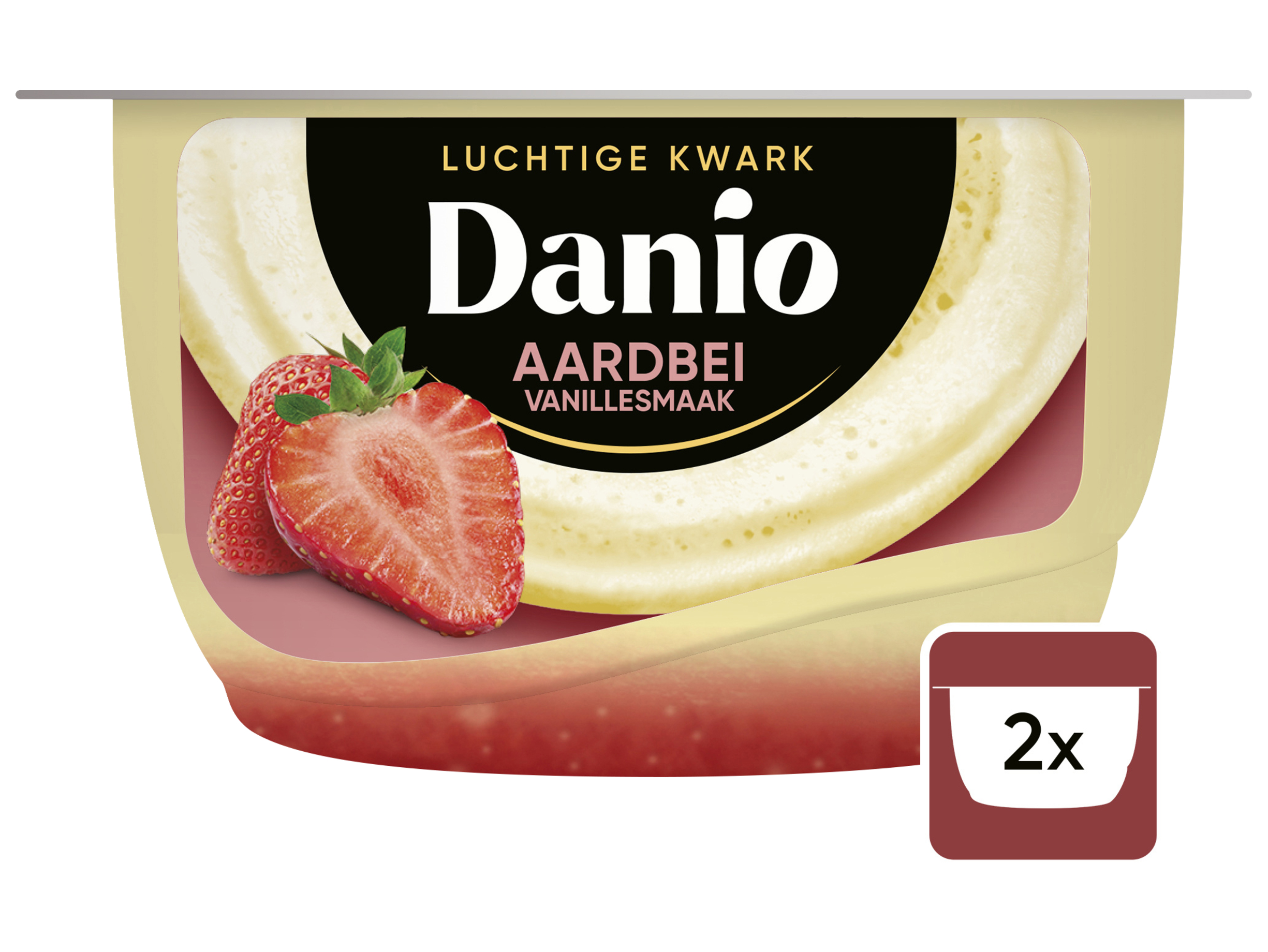 Luchtige Kwark Vanille Aardbei