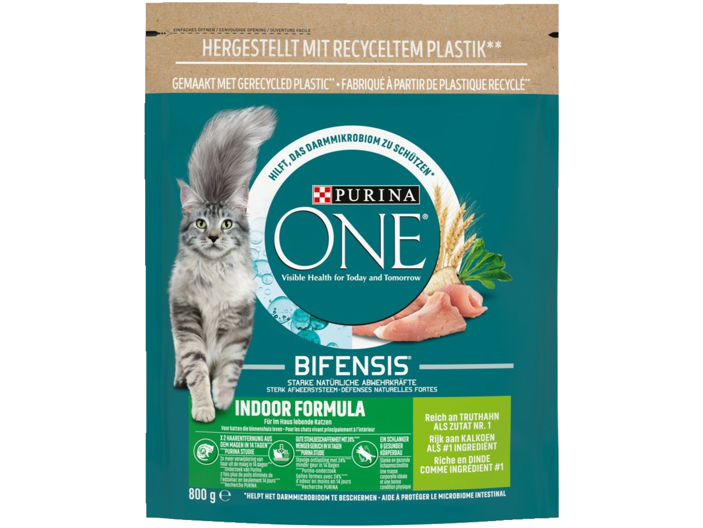 Indoor kattenvoer rijk aan kalkoen