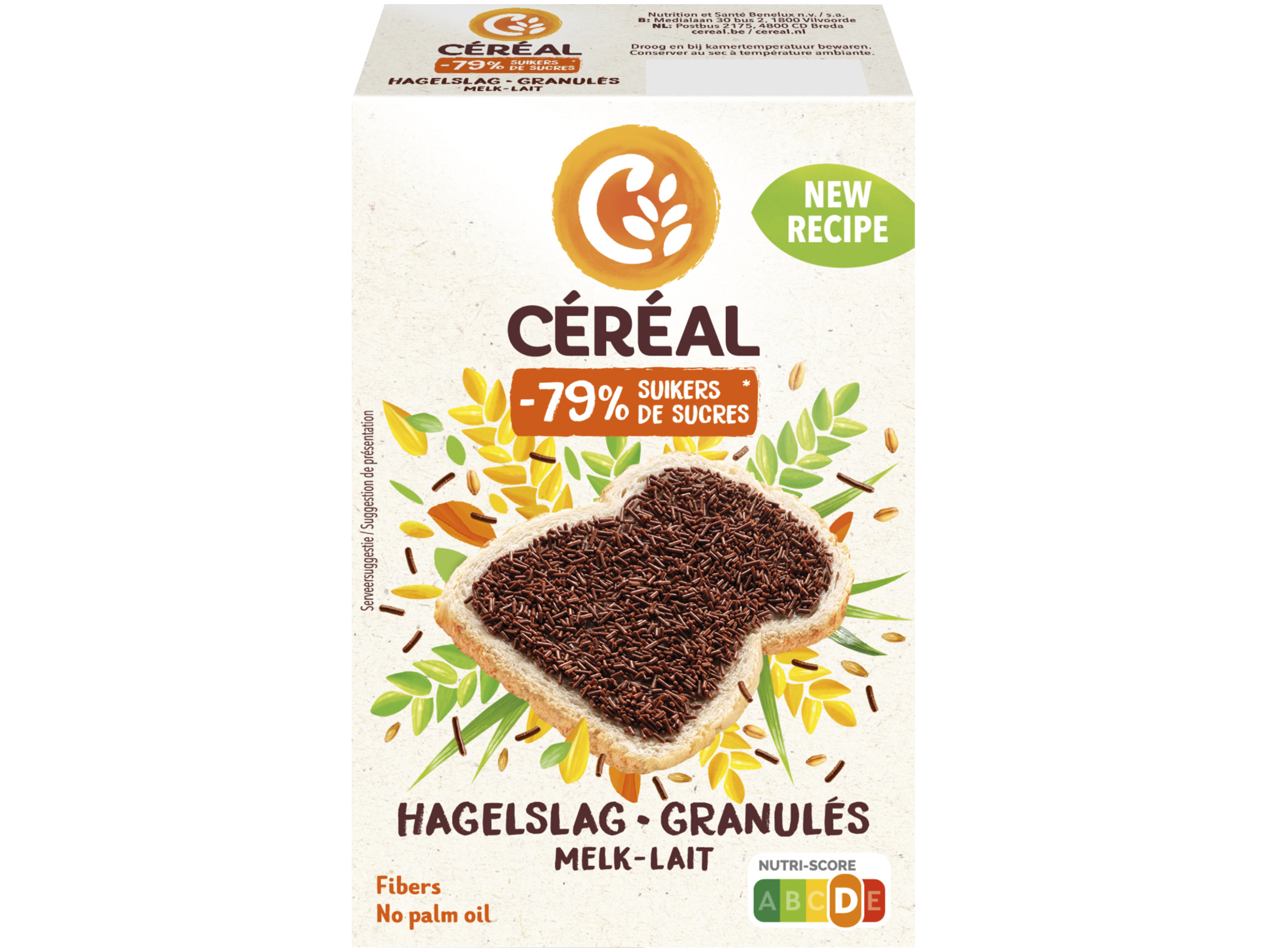 Hagelslag melk minder suiker