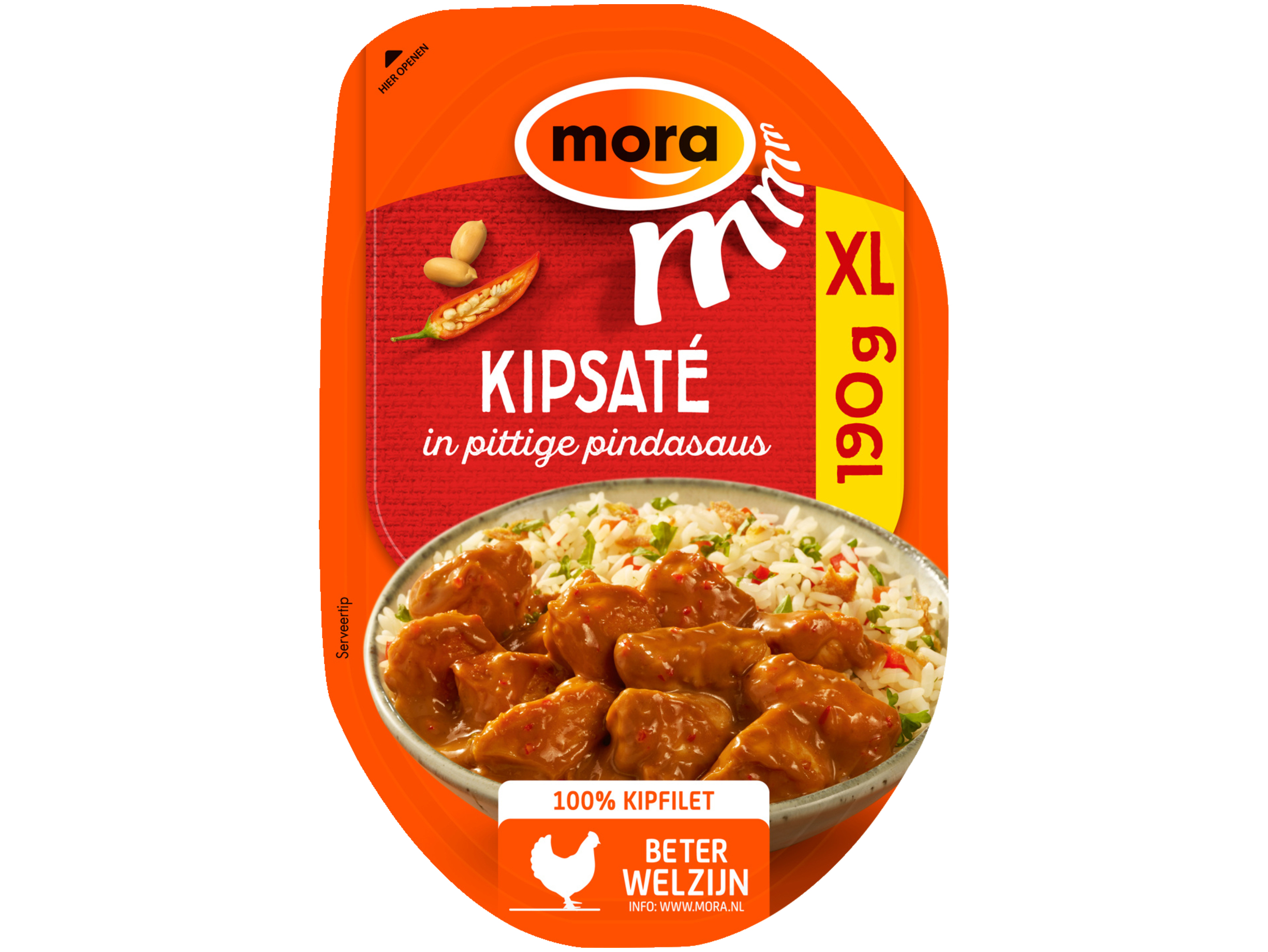 Kipsaté in pittige pindasaus