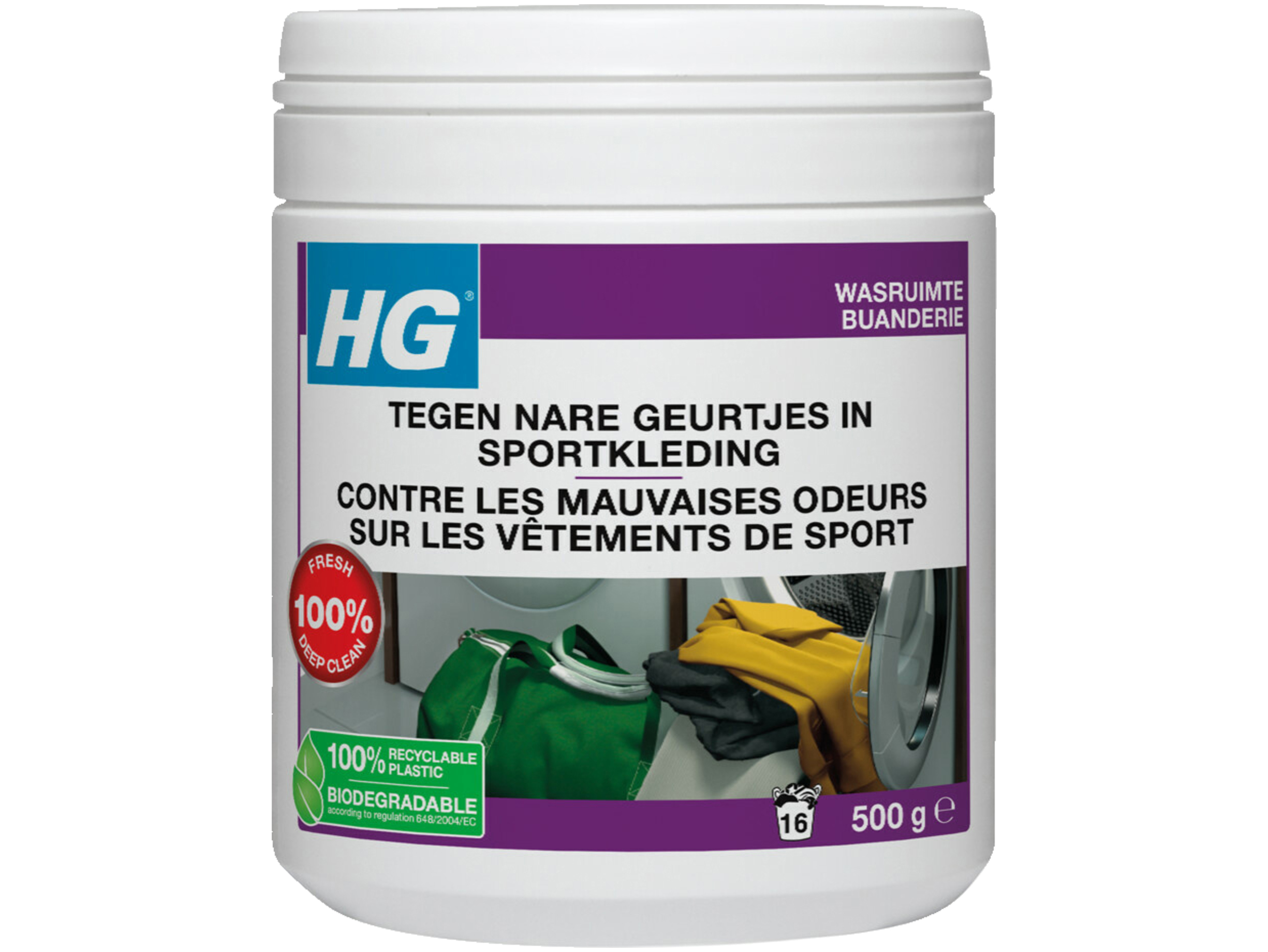 Sportkleding wasmiddeltoevoeging