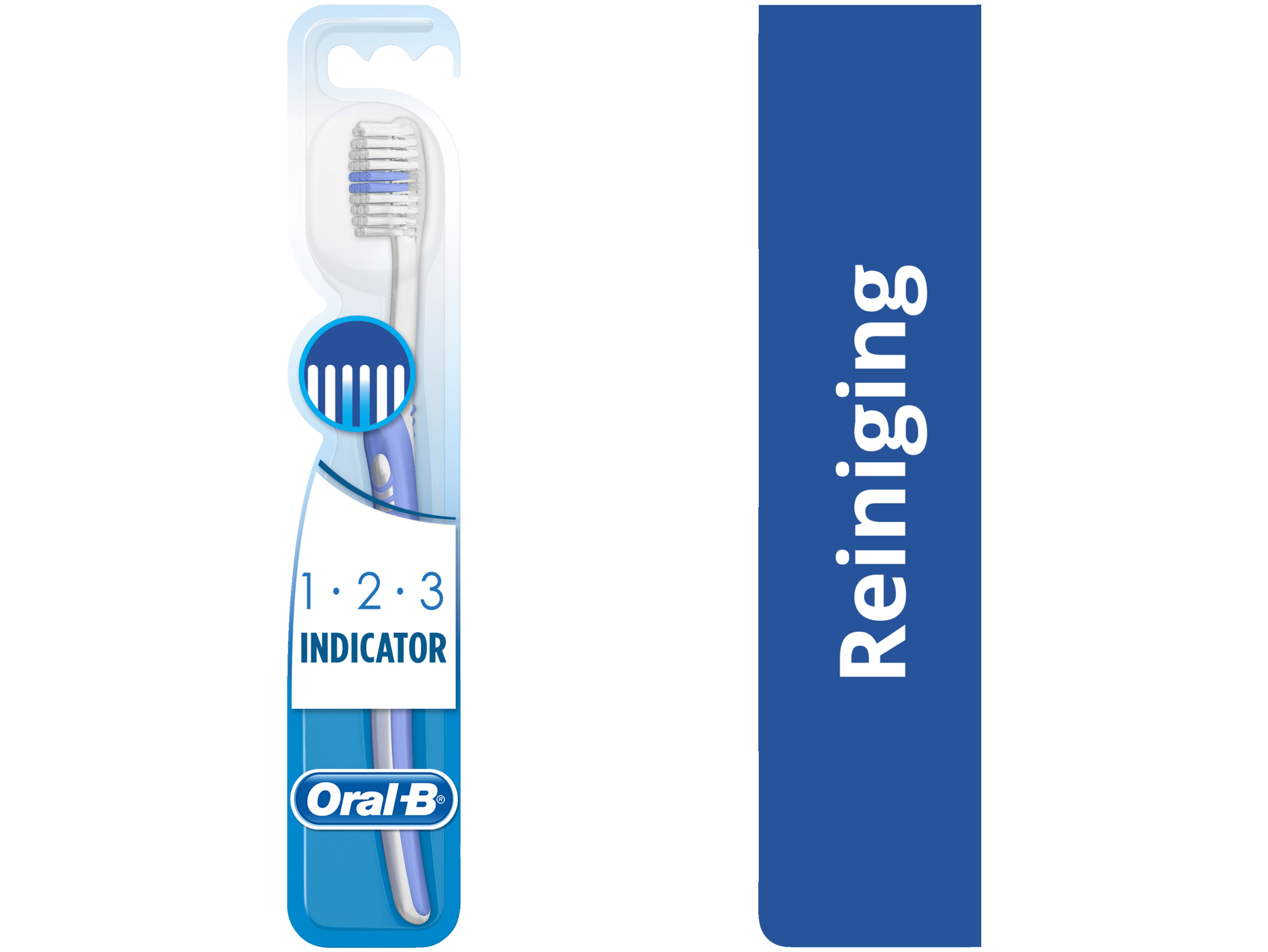Tandenborstel 123 indicator medium