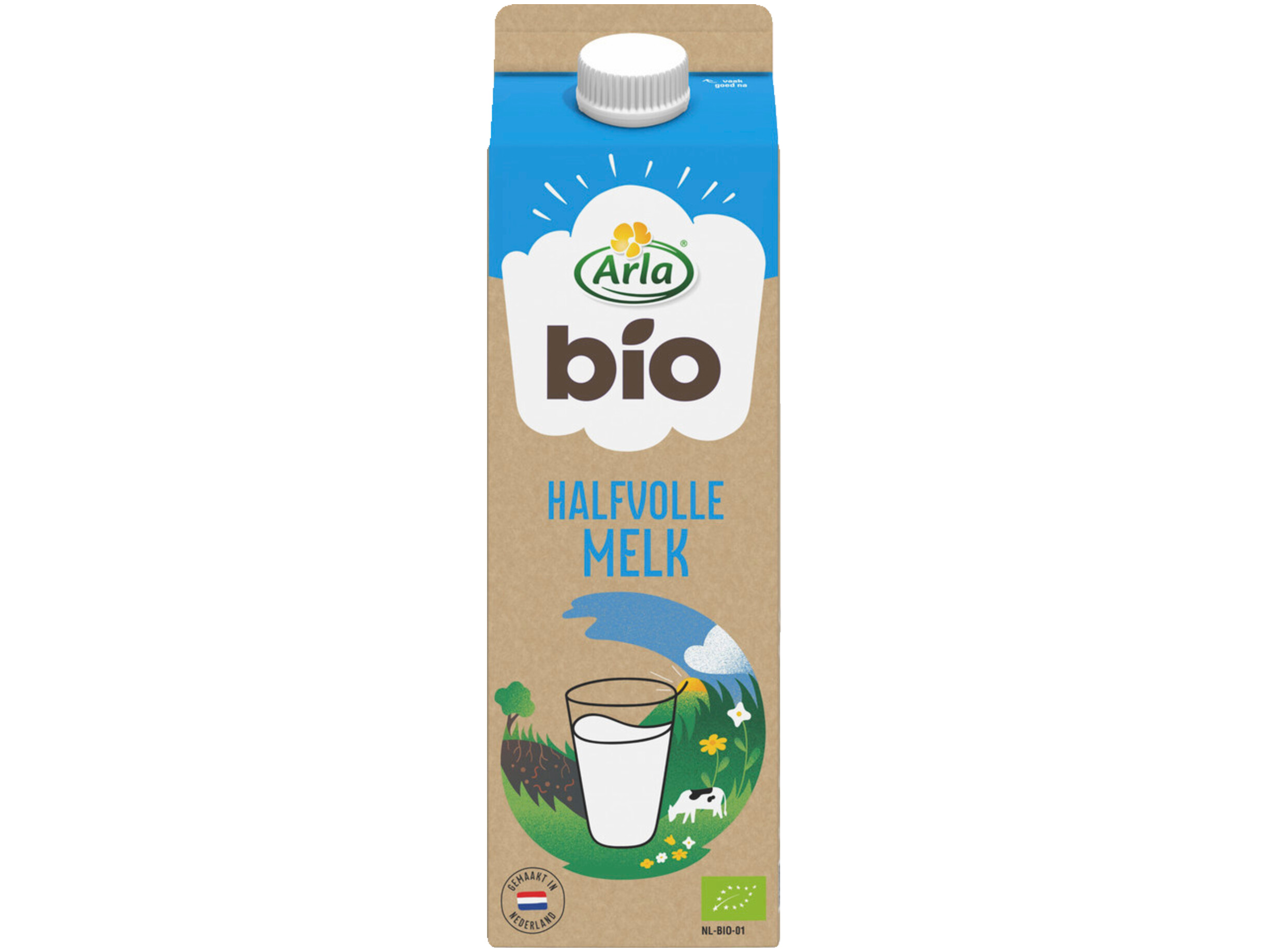 Biologisch halfvolle melk