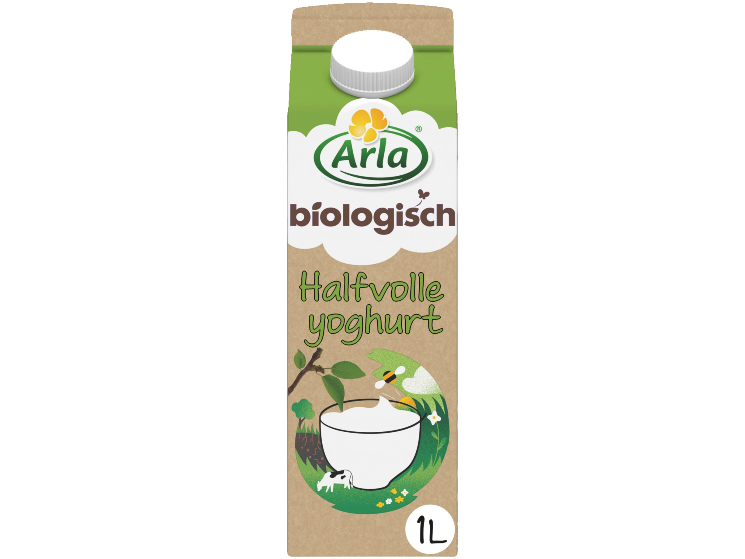 Biologisch milde halfvolle yoghurt