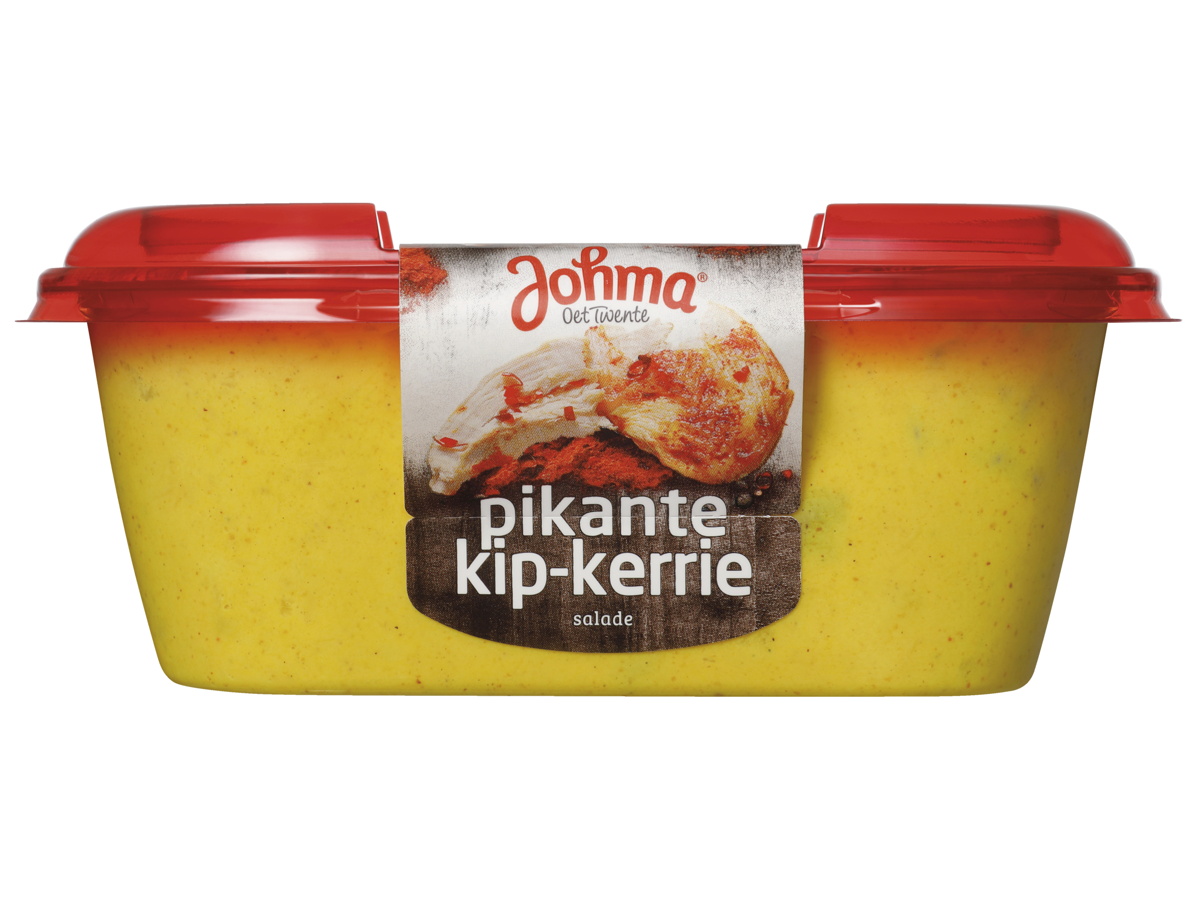 Pikante kip-kerrie salade