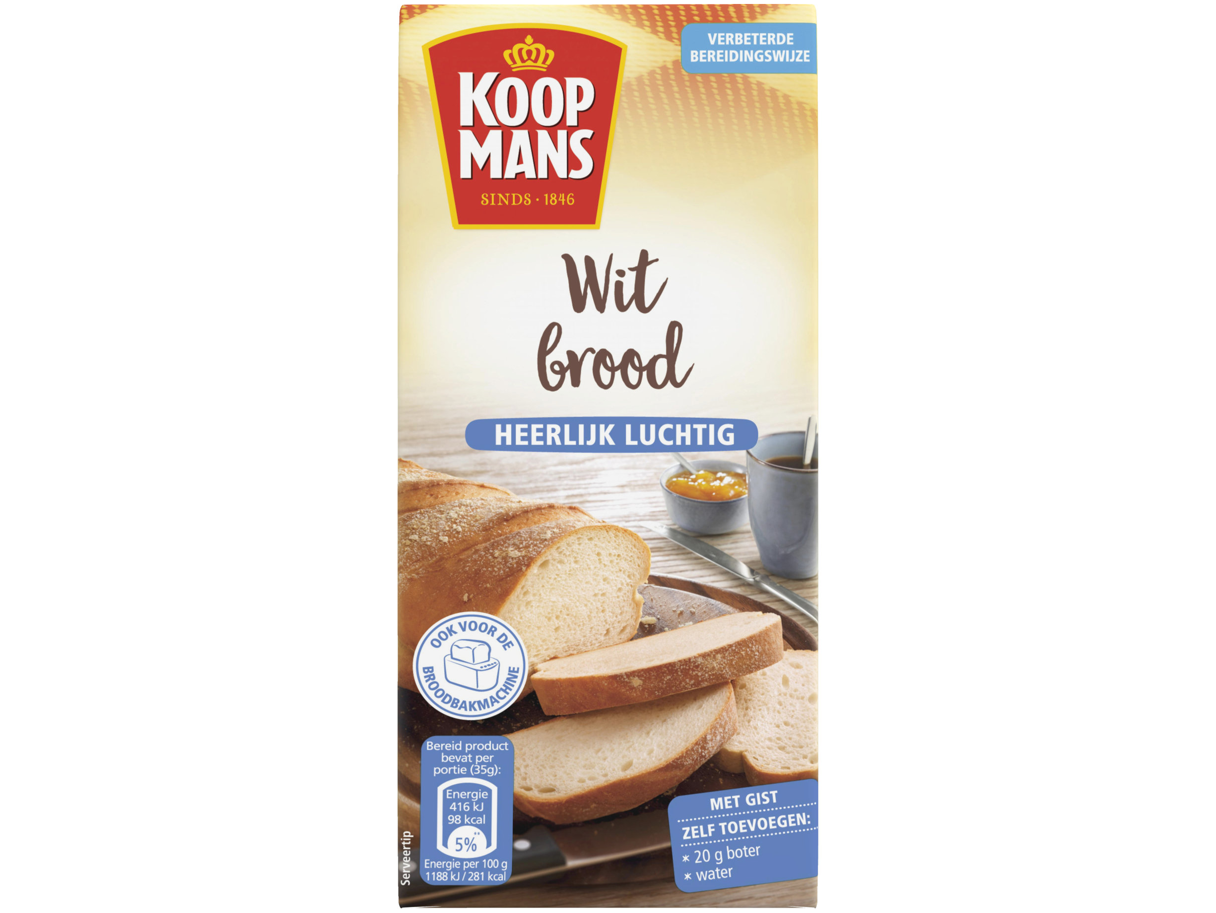 Mix voor wit brood extra luchtig
