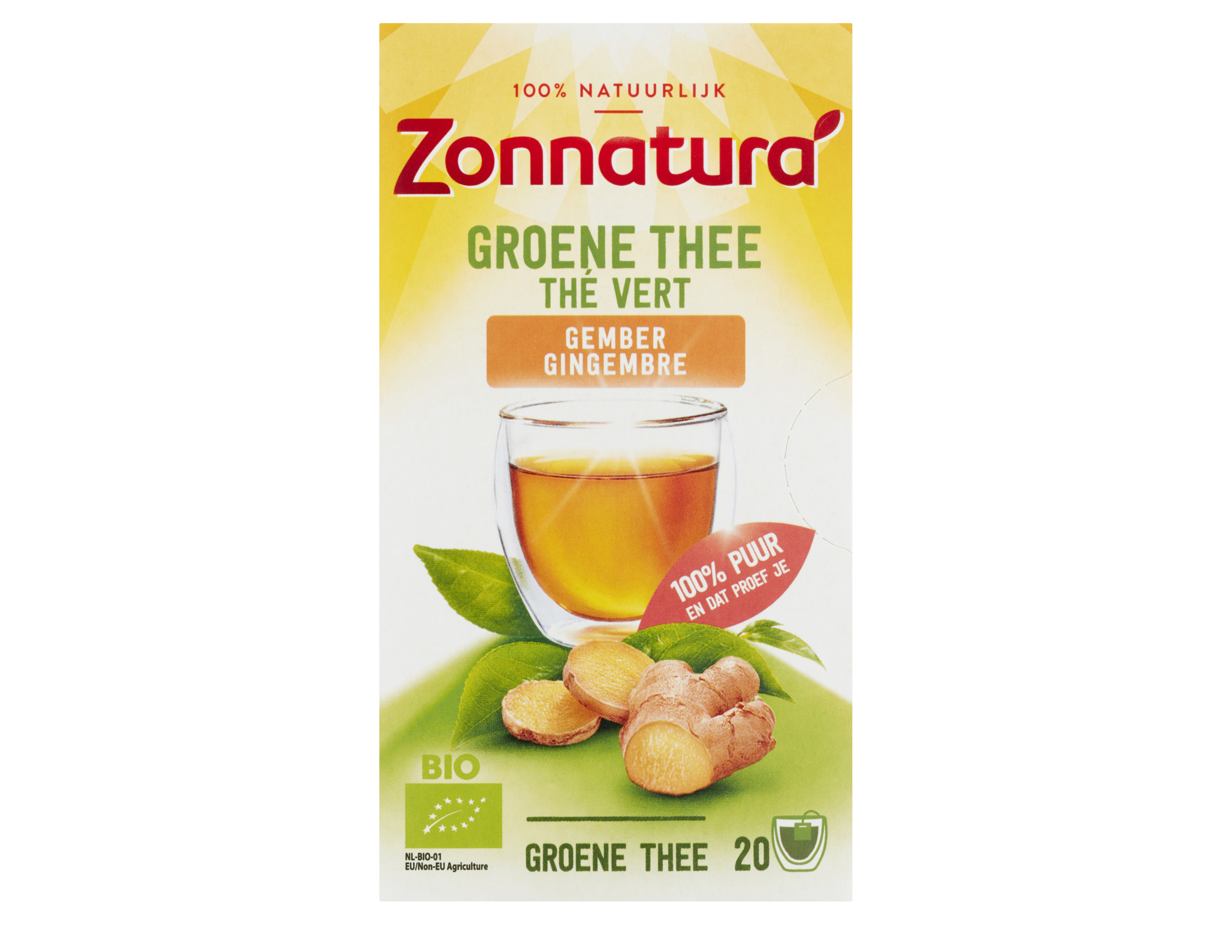 Groene thee gember