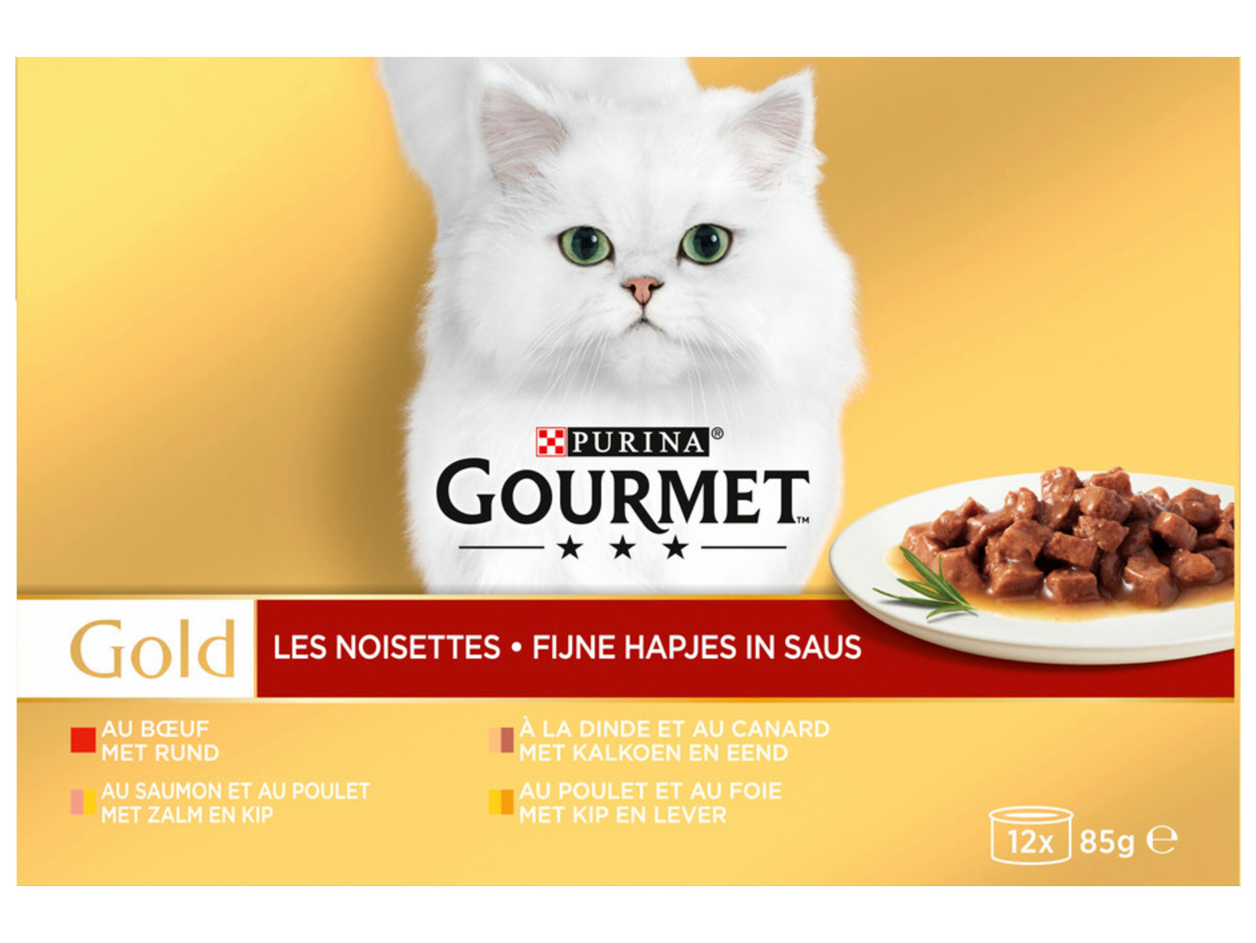 Gold Fijne Hapjes kattenvoer vis/vlees