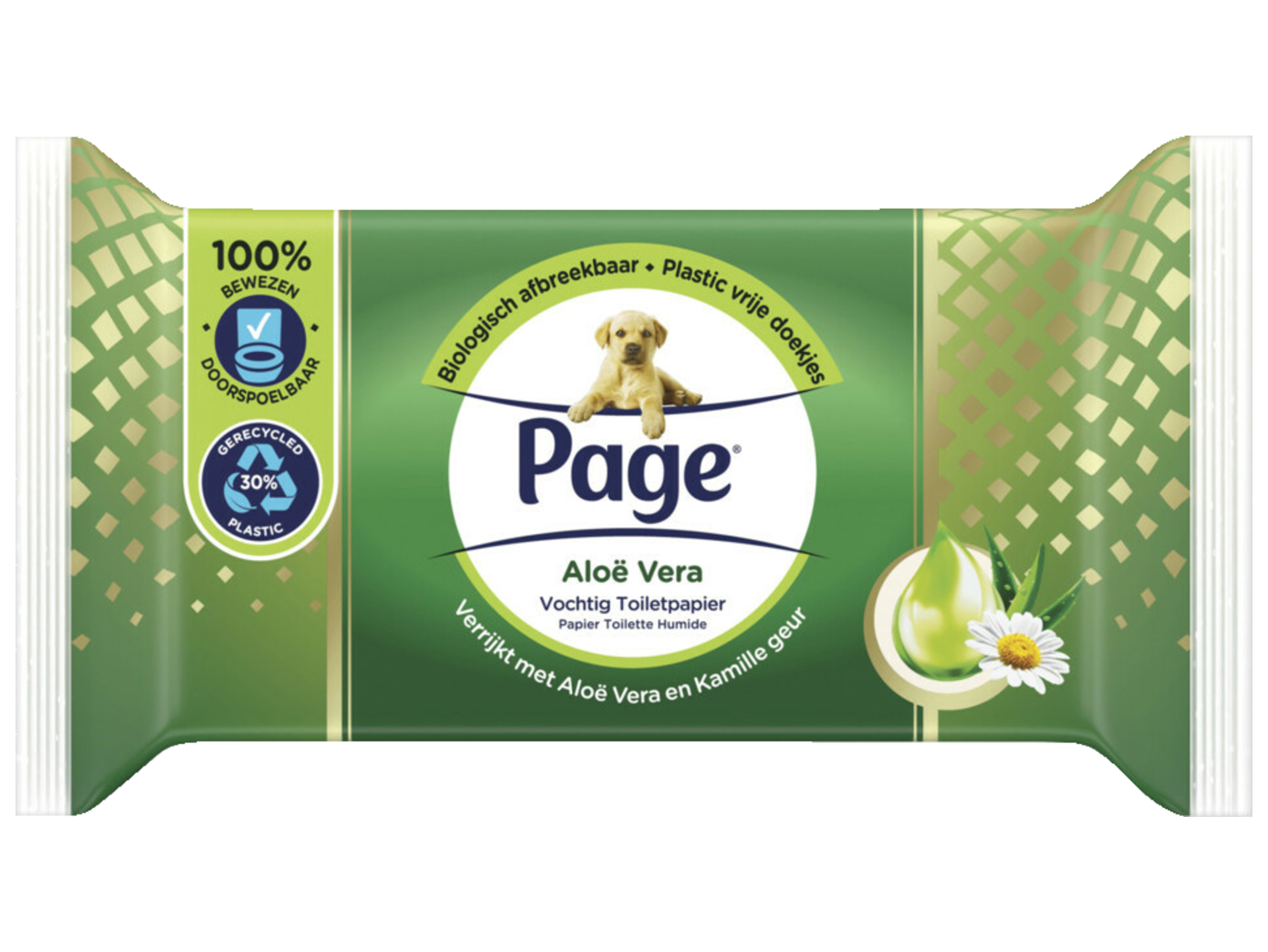 vochtig toiletpapier - Aloe vera