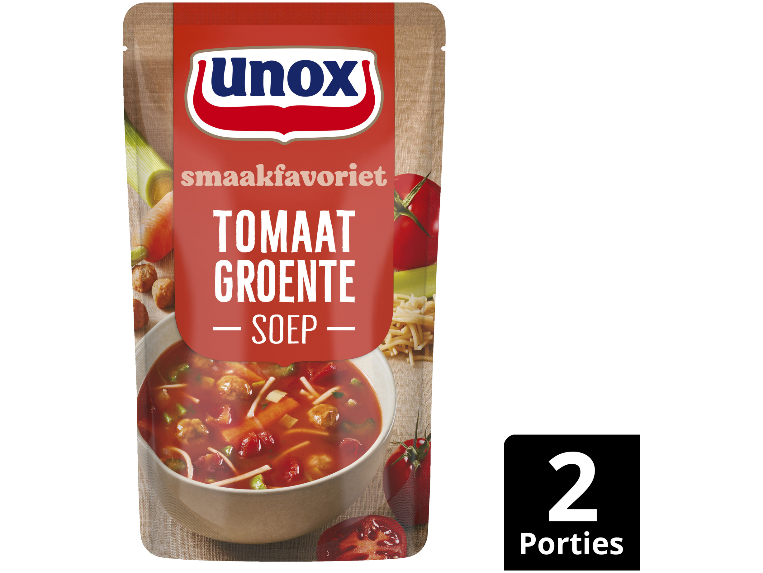 Soep in zak speciaal tomaat groentesoep