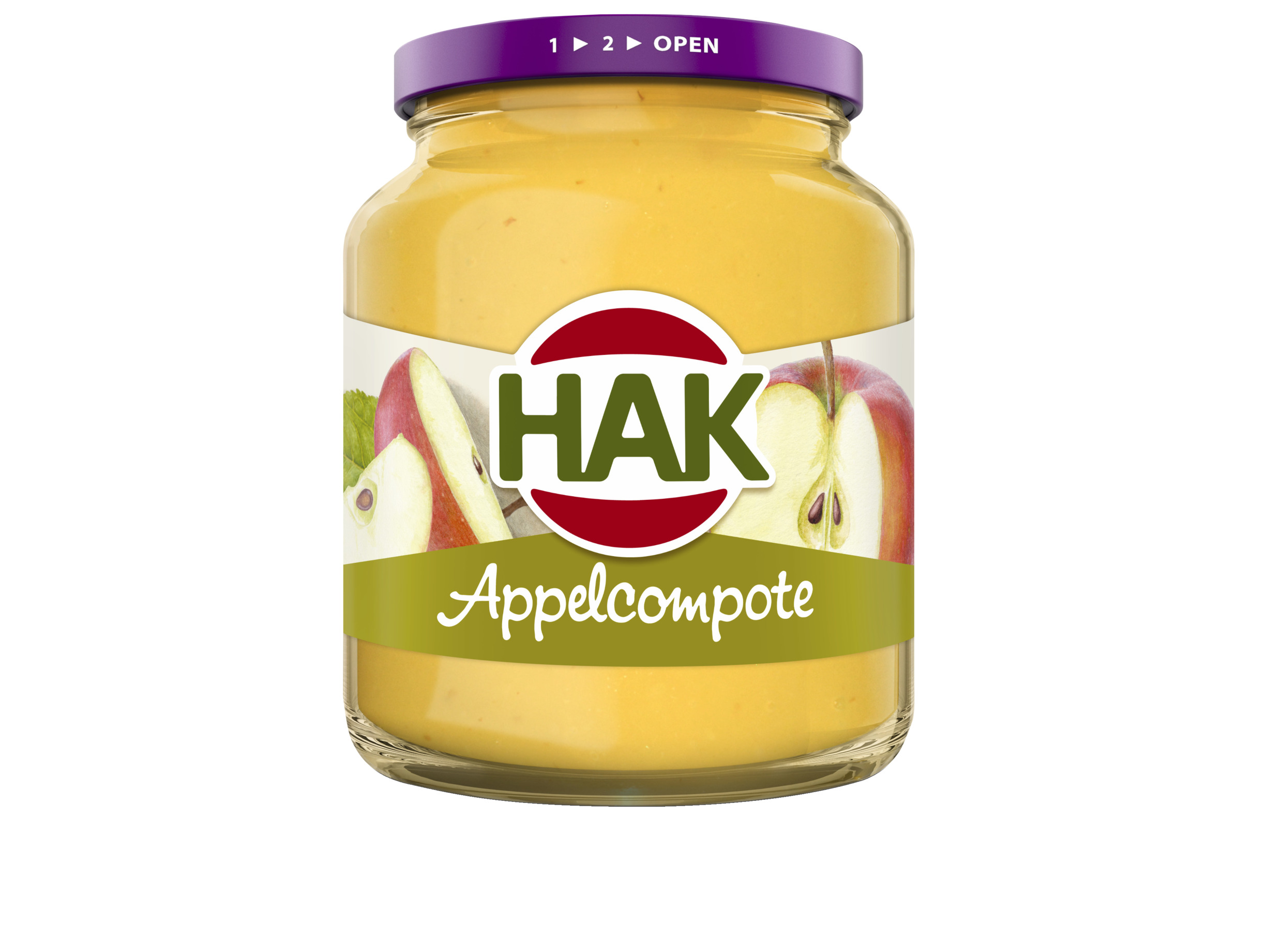 Appelcompote met stukjes appel