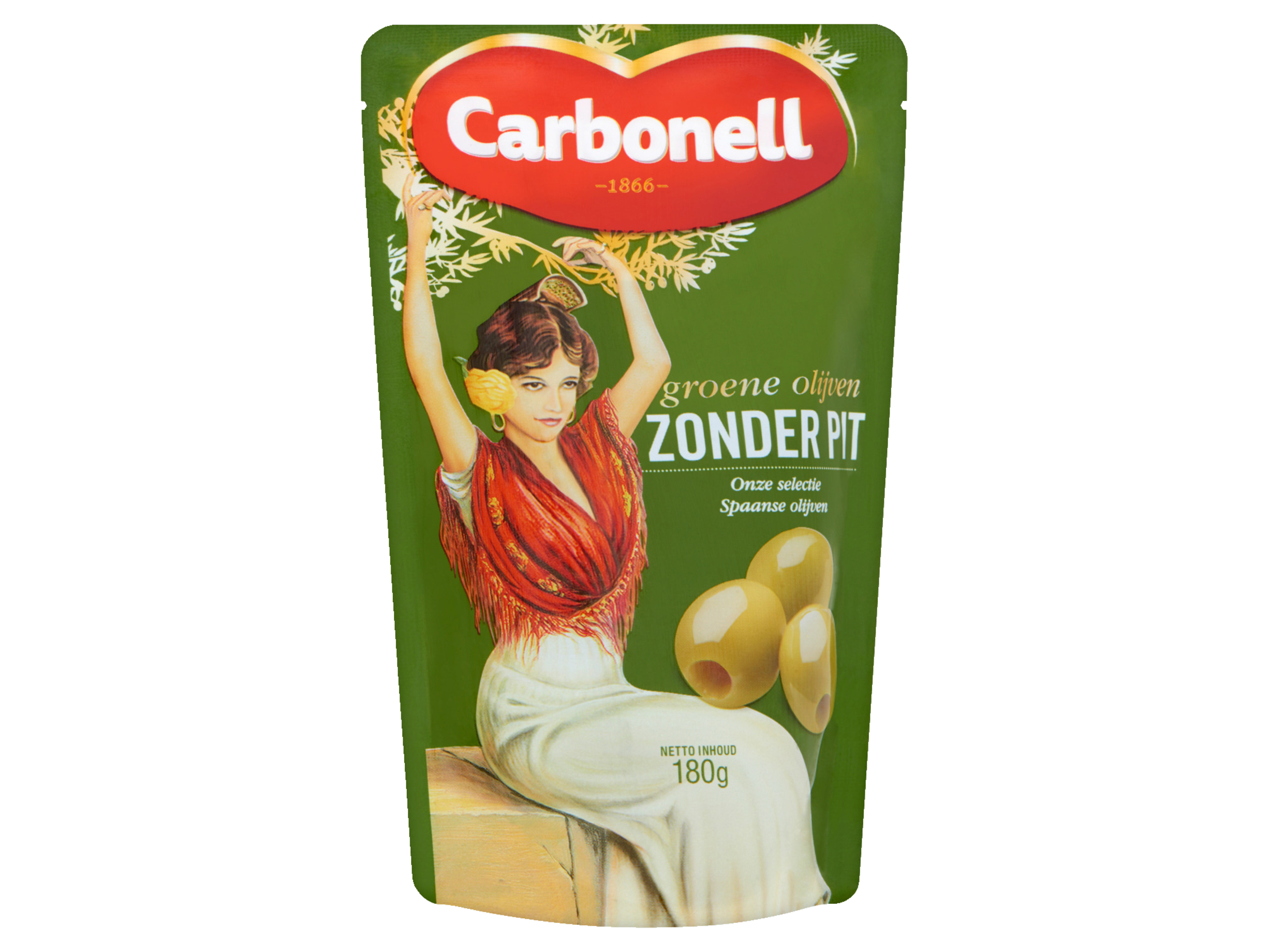 Groene olijven zonder pit