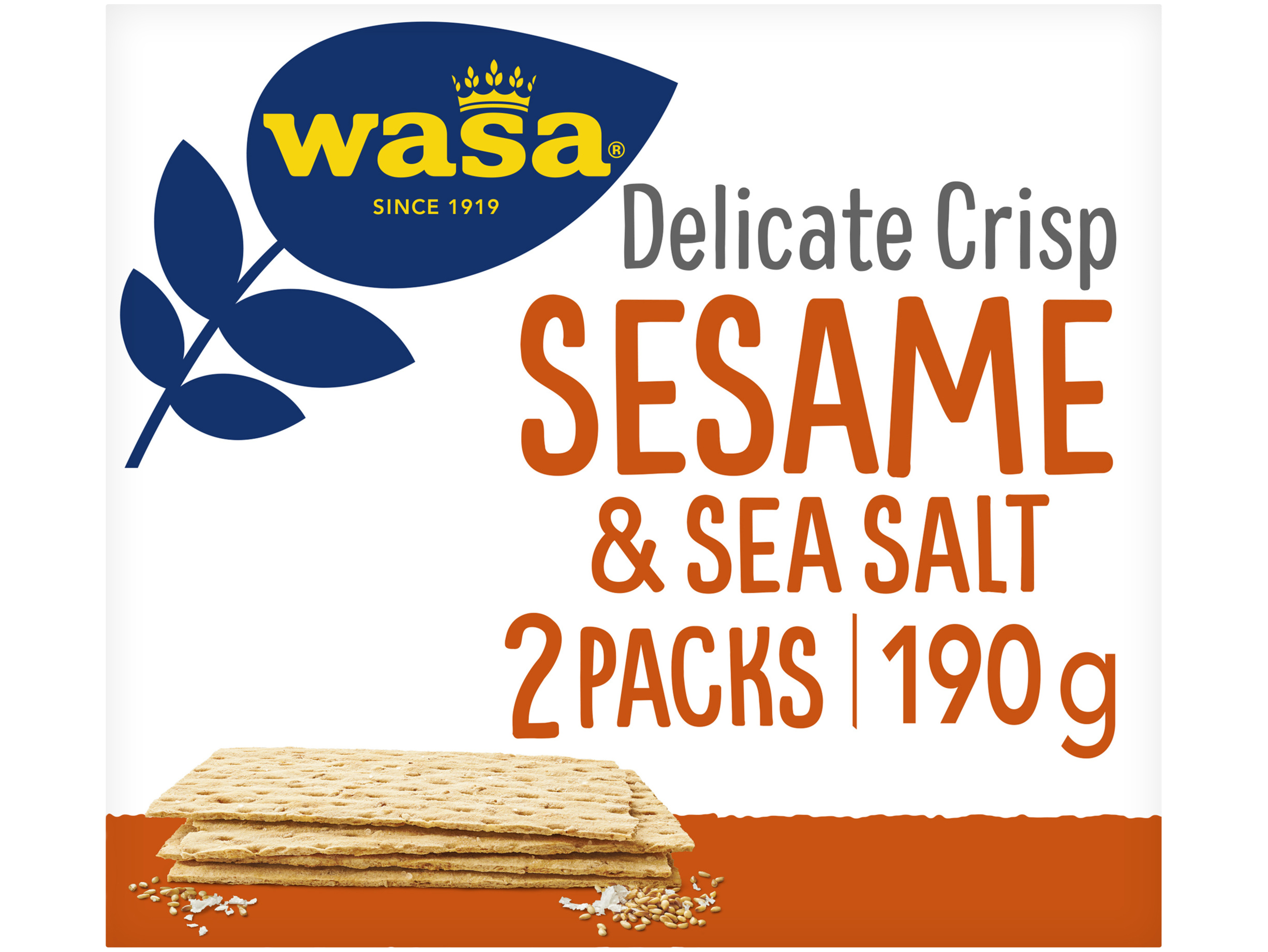 Delicate crisp sesame & sea salt