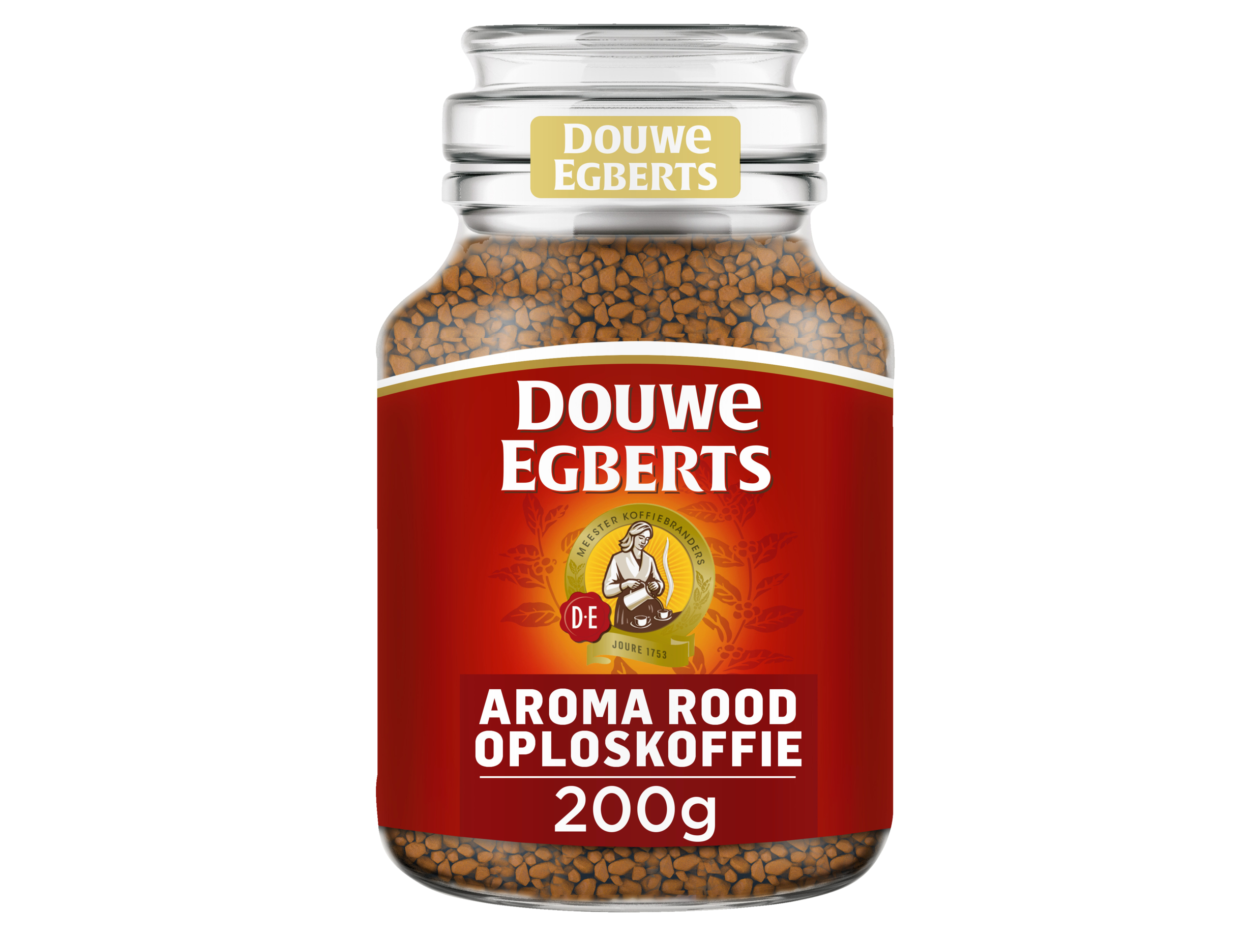 Aroma rood oploskoffie