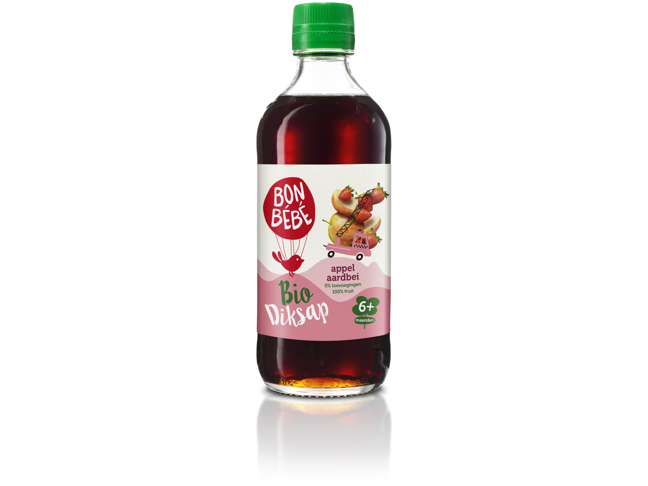 Biologisch diksap appel aardbei