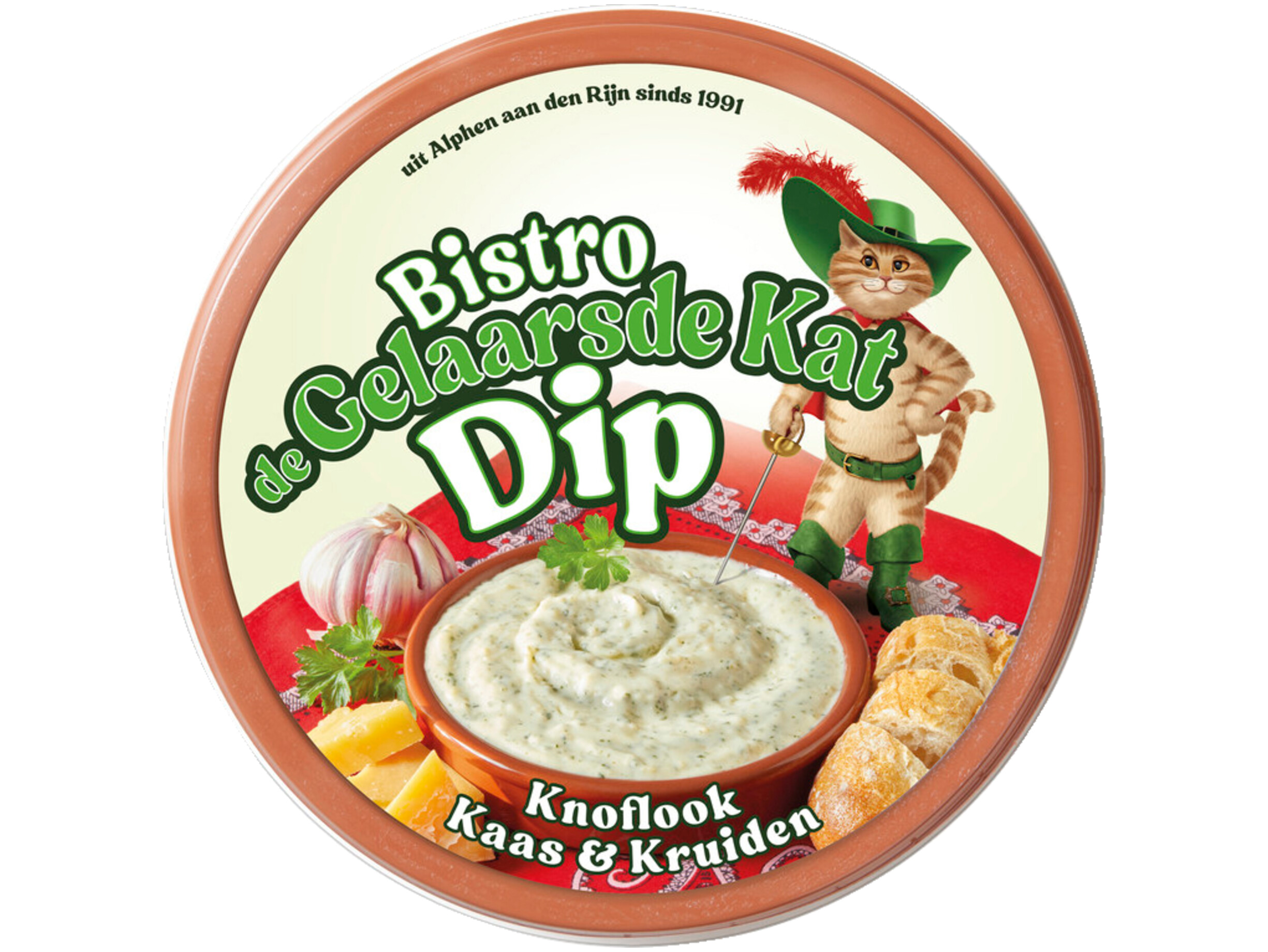 De originele gelaarsde kat dip
