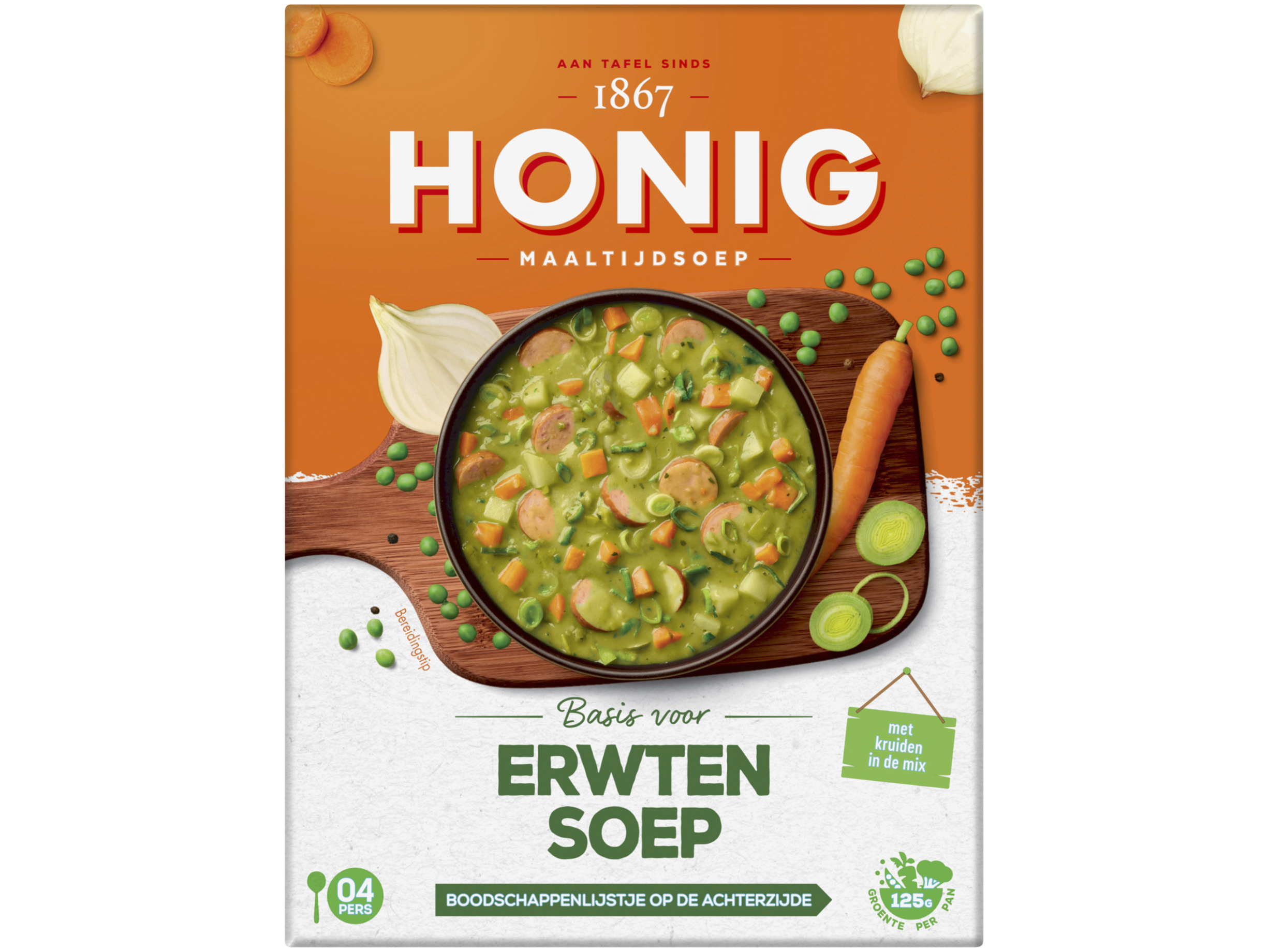 Maaltijdsoep erwten