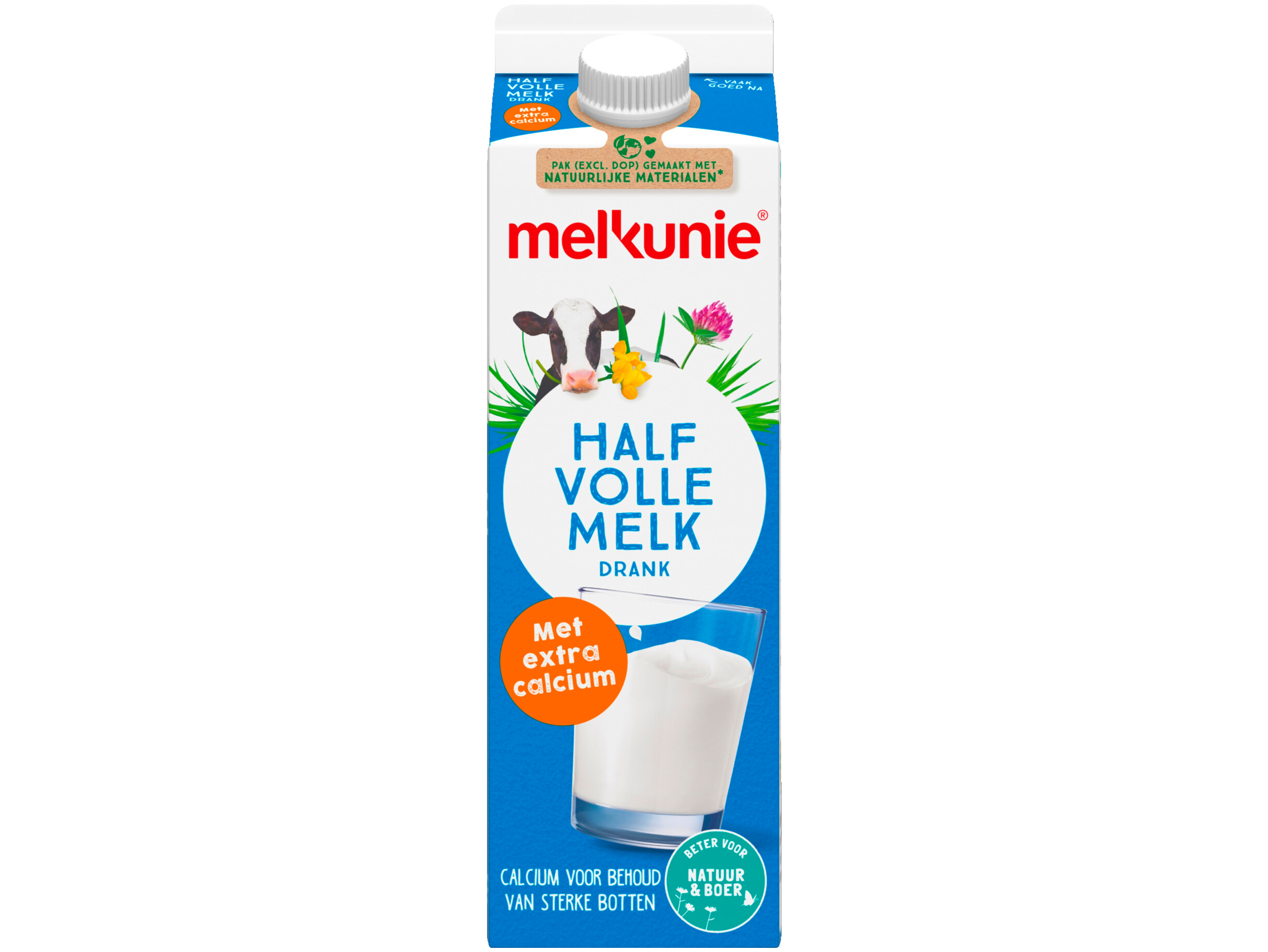 Halfvolle melk met calcium