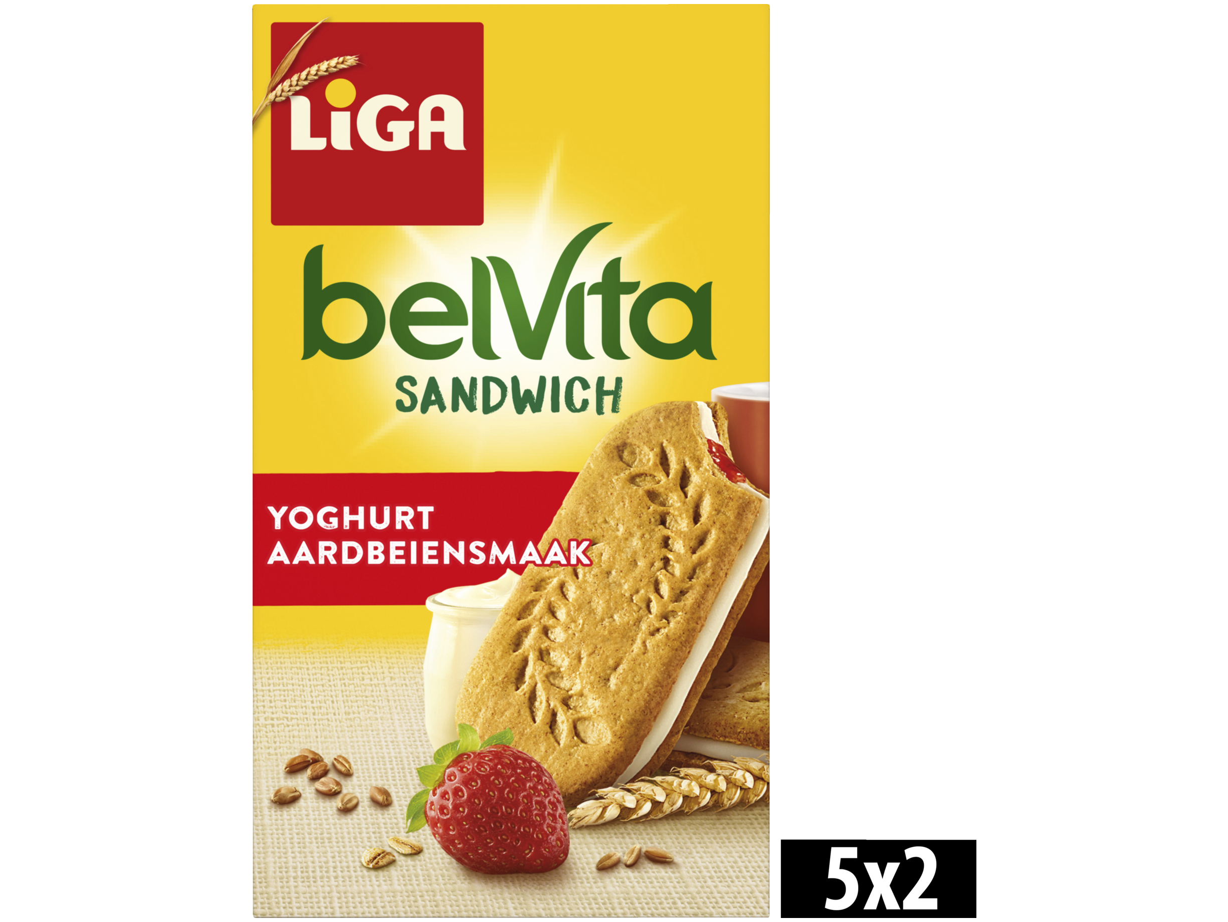 BelVita koekjes sandwich yoghurt aardbei