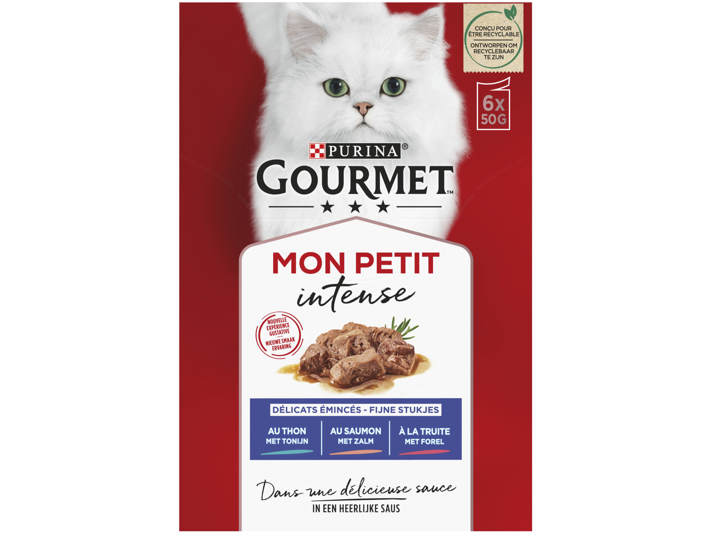 Mon Petit Intense kattenvoer vis