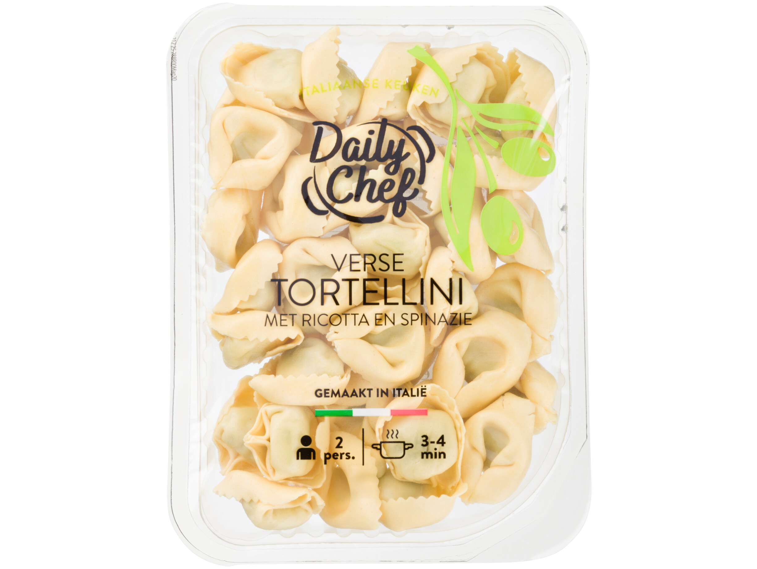 Tortellini met spinazie en ricotta