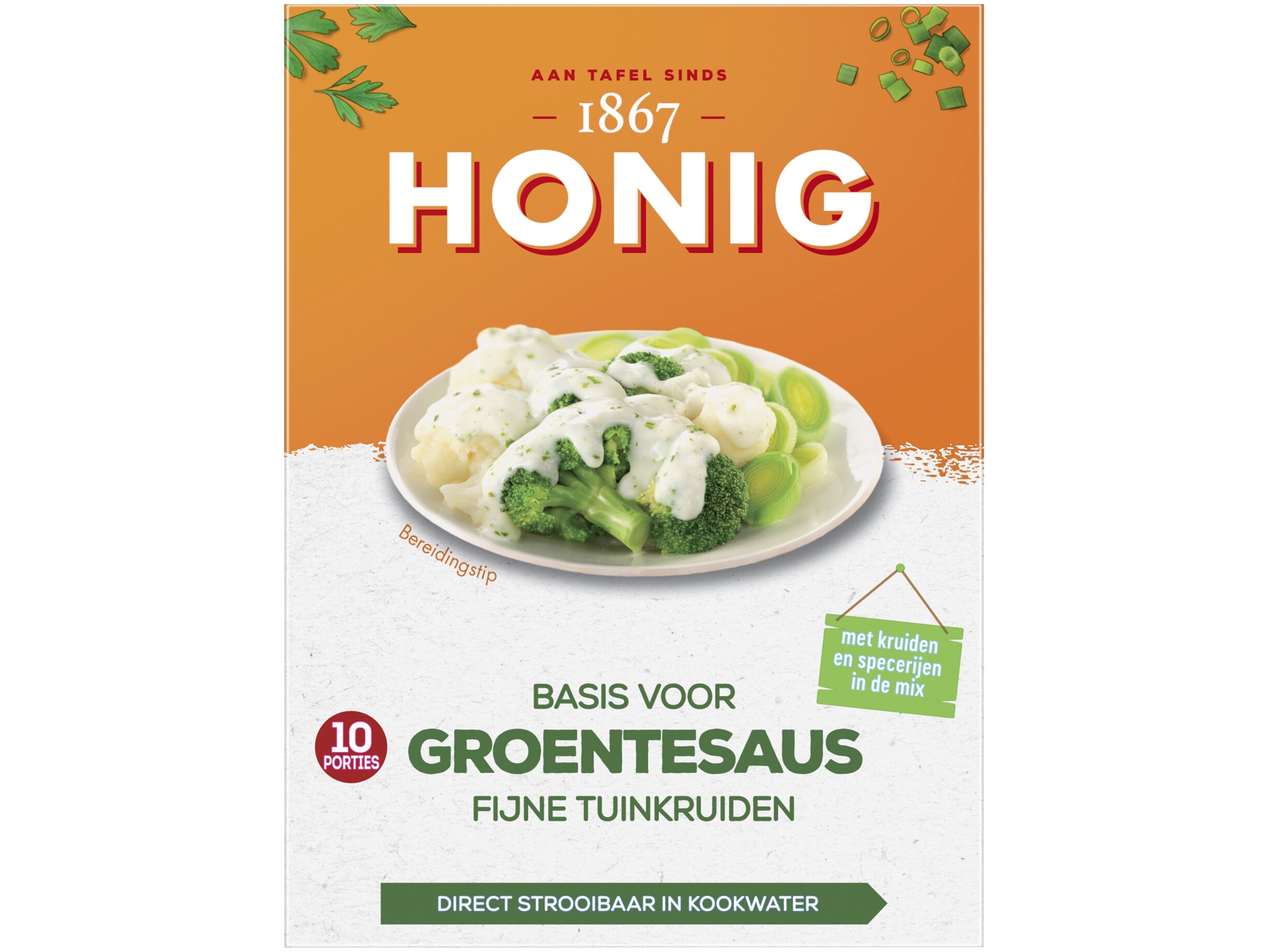 Groentesaus met fijne tuinkruiden