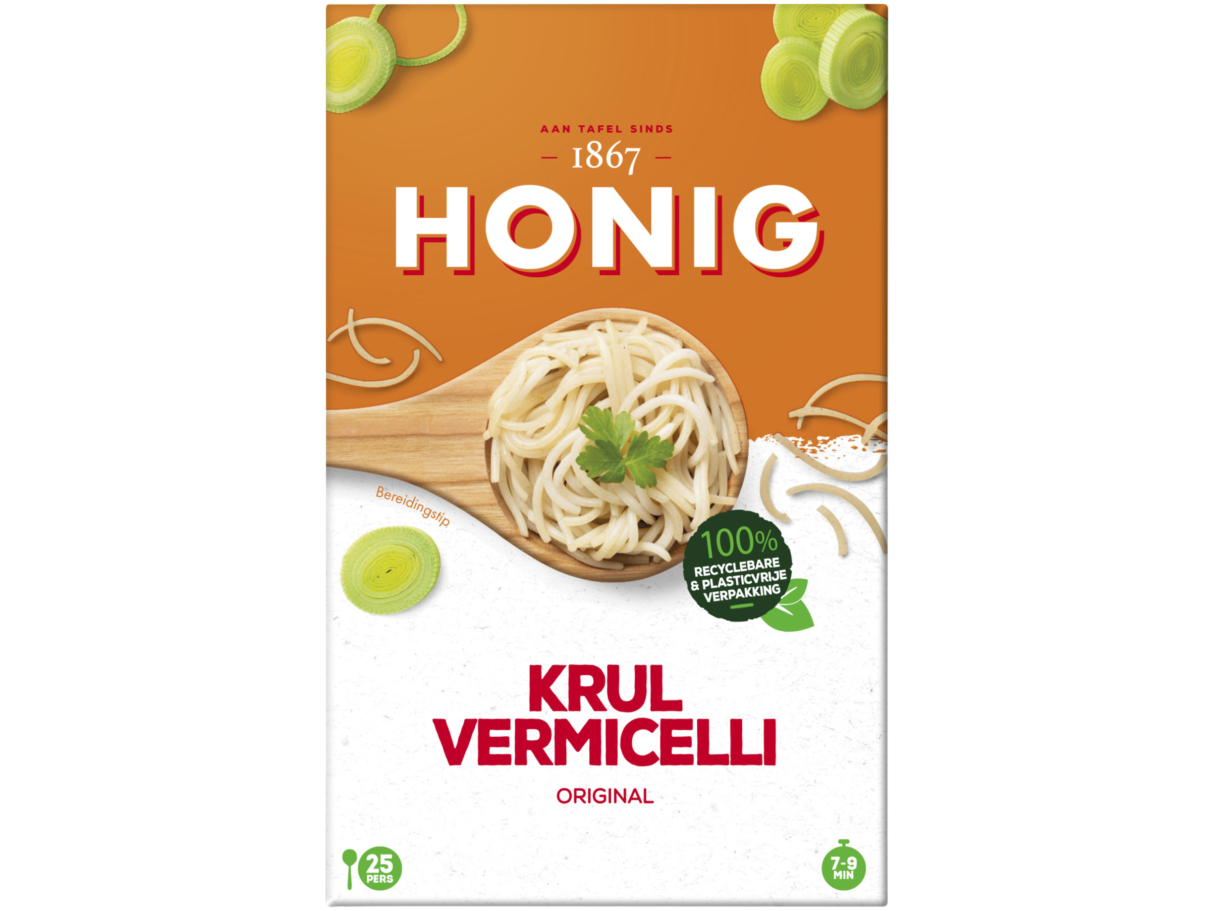 Krulvermicelli middel