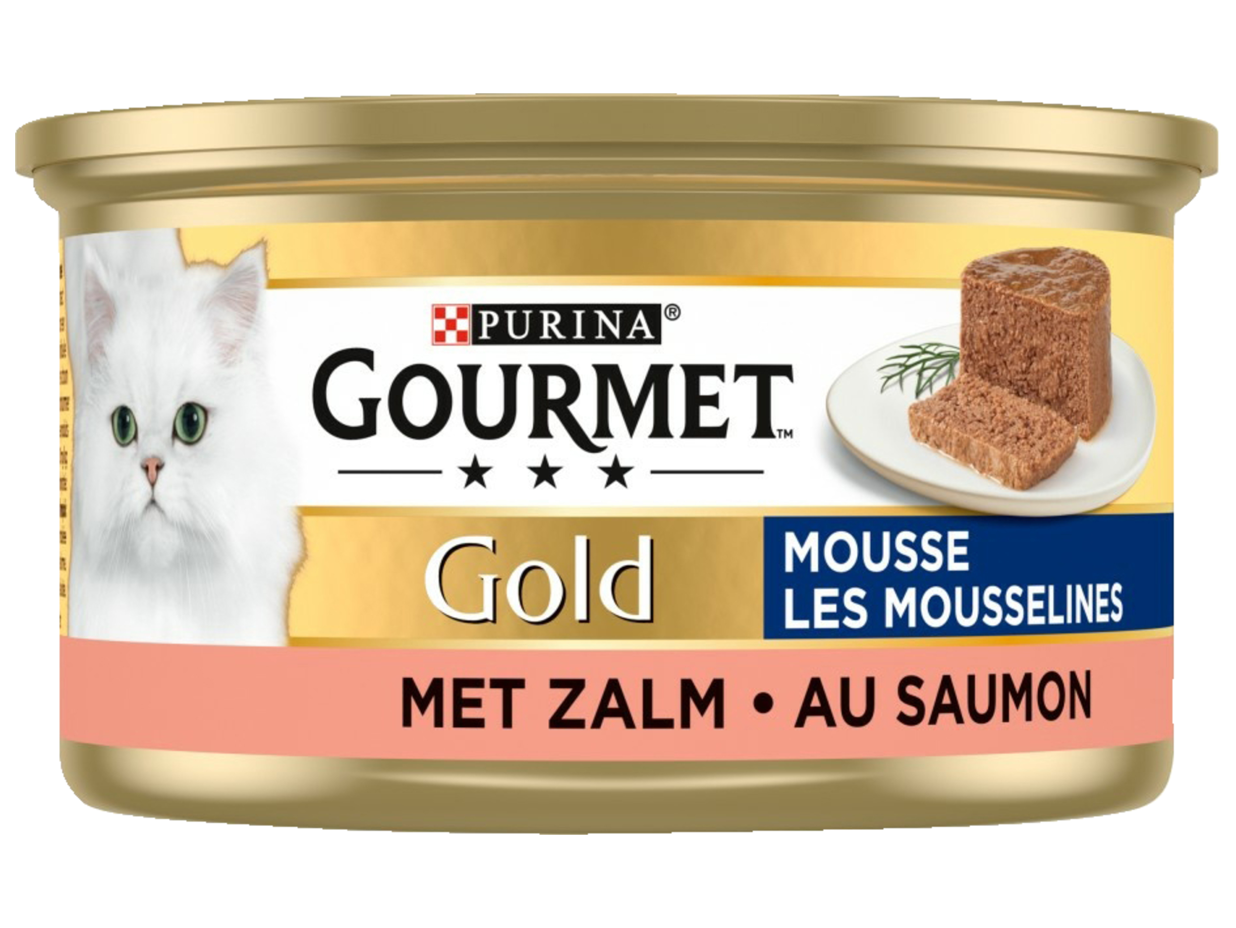 Gold mousse kattenvoer nat met zalm