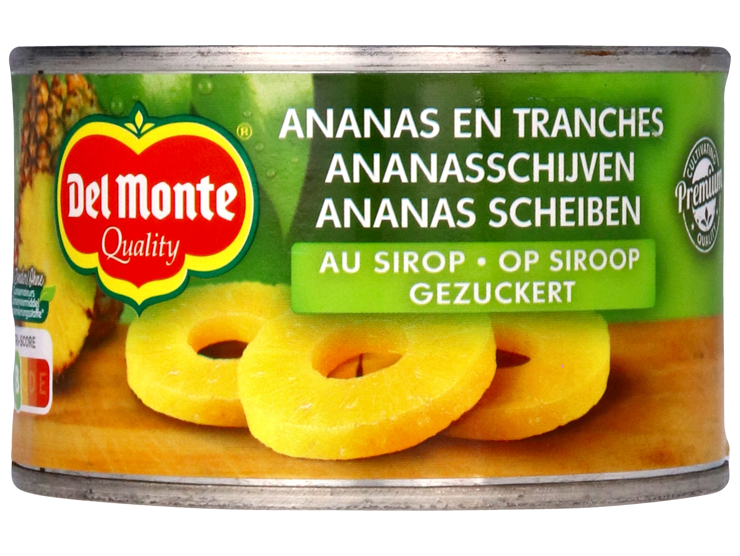 Ananasschijven op lichte siroop