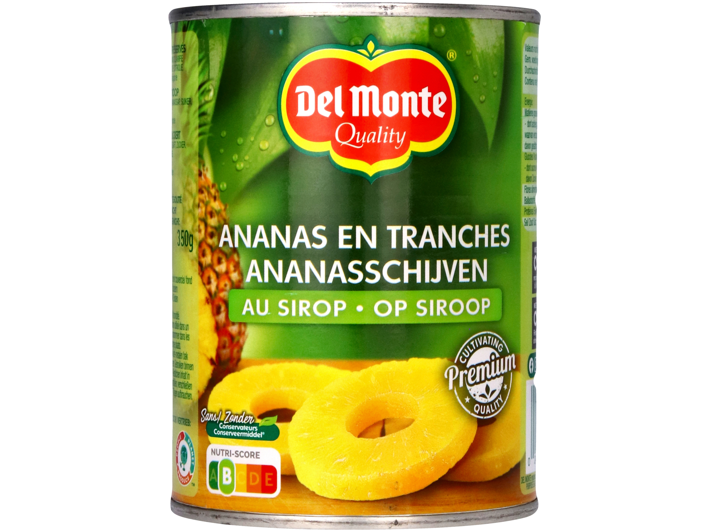 Ananasschijven op lichte siroop