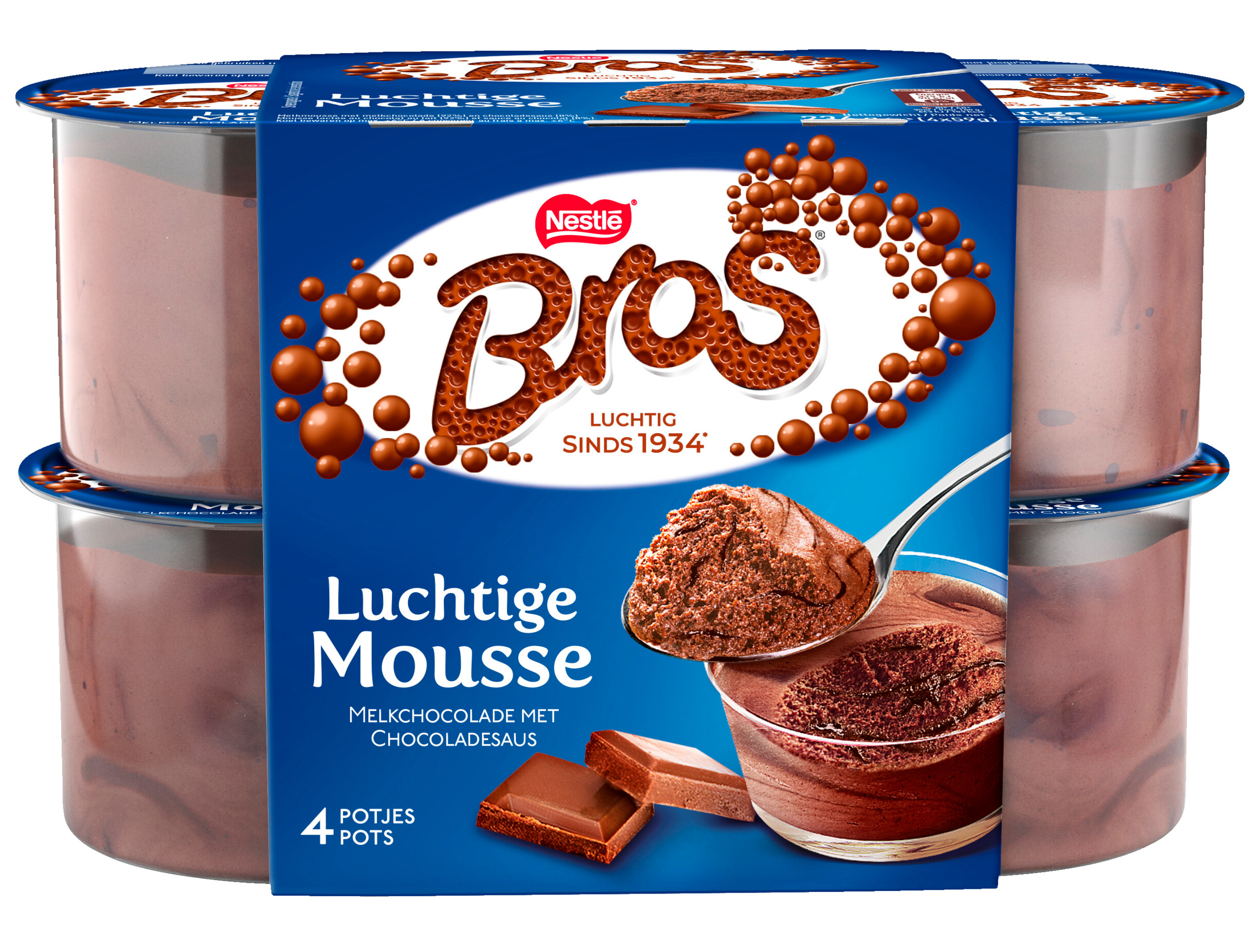 Melkchocolade mousse 4-pak