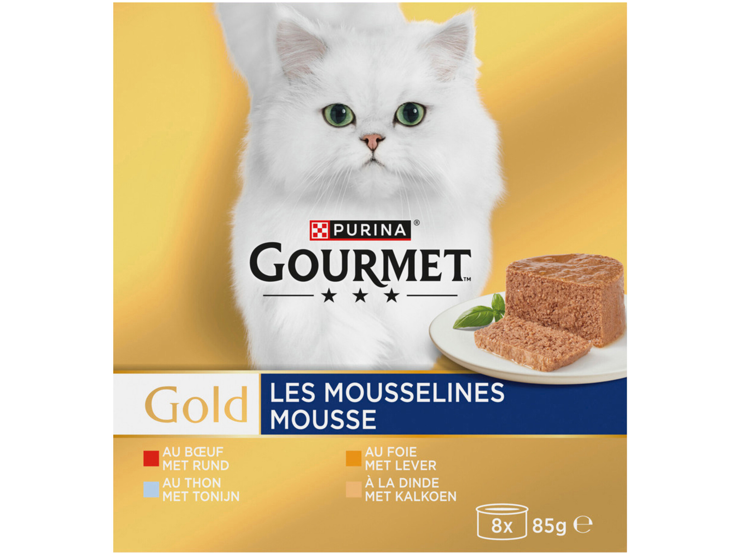 Gold mousse Luxe Mix kattenvoer vis/vlees