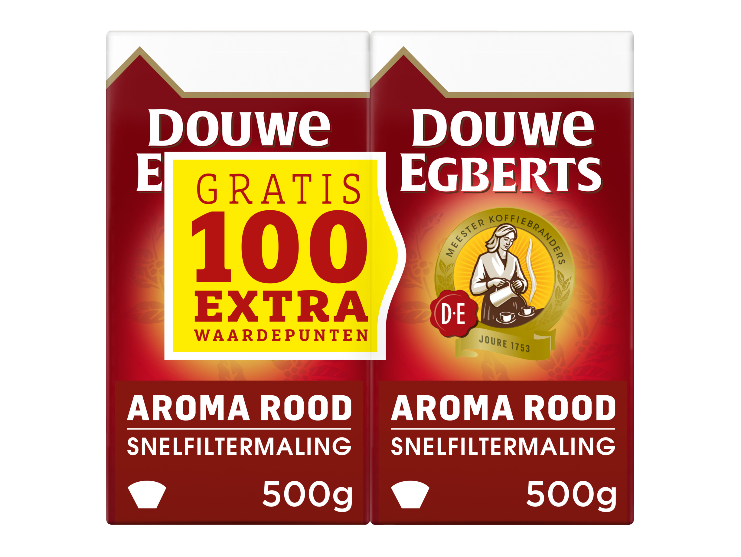 Aroma rood filterkoffie dubbelpak